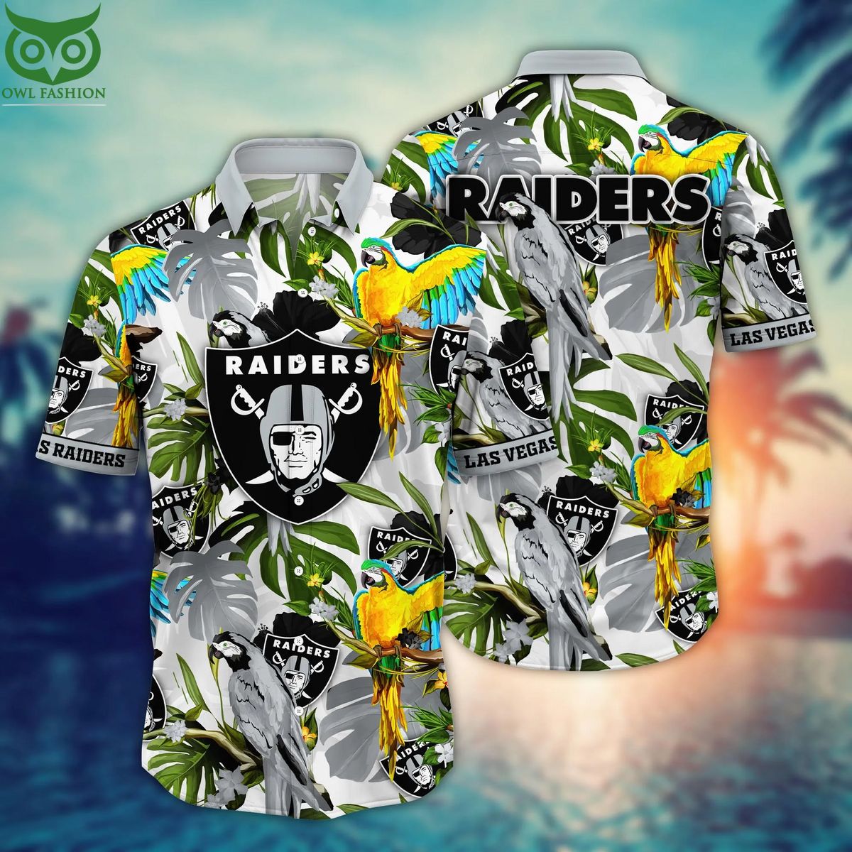 Trending NFL Las Vegas Raiders Flower Hawaiian Shirt