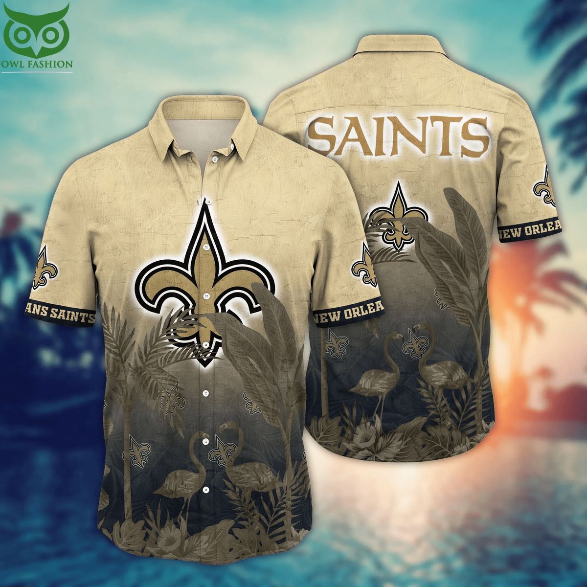 Trending NFL New Orleans Saints Flower Summer Hawaiian Shirt