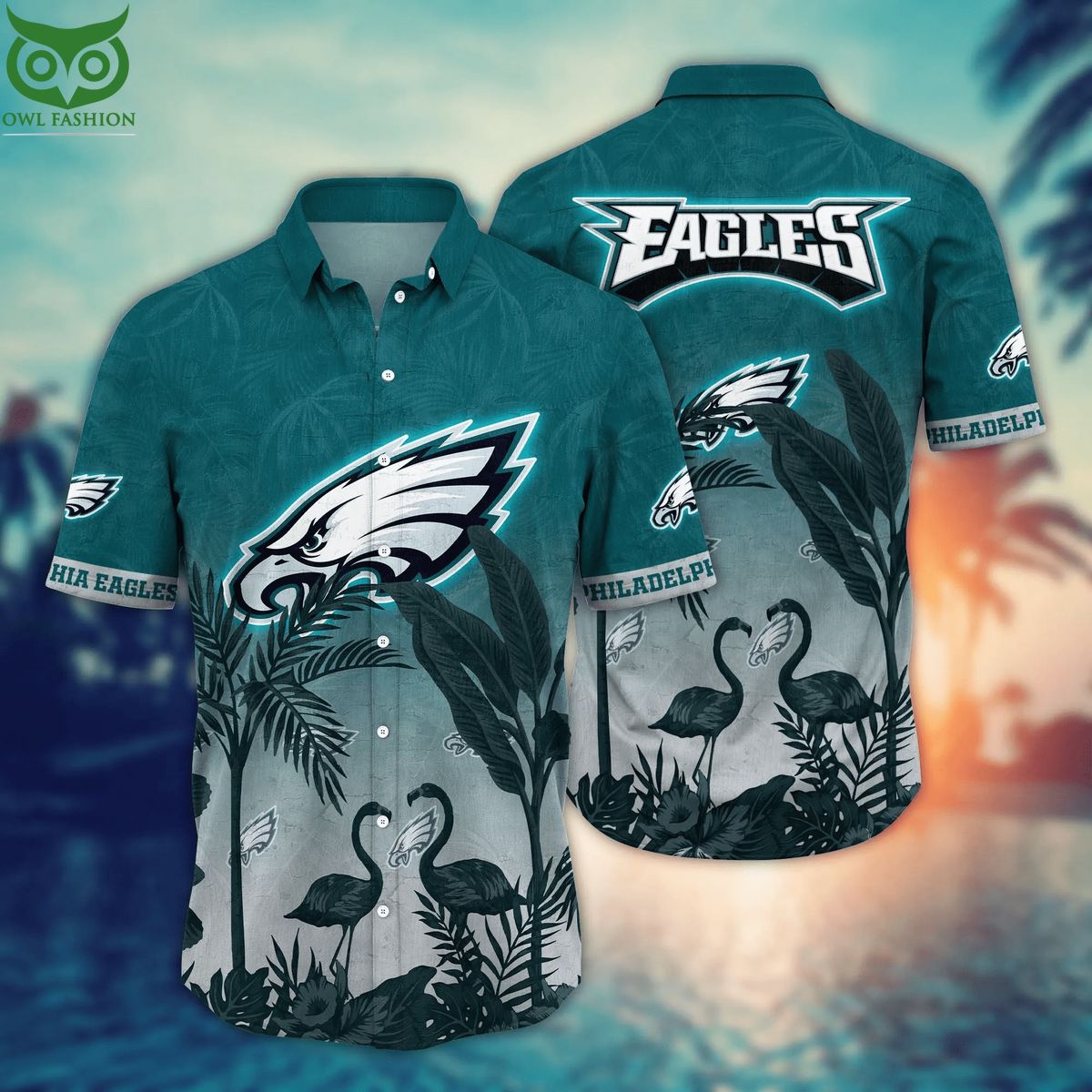 Trending NFL Philadelphia Eagles Flower Hawaiian Shirt
