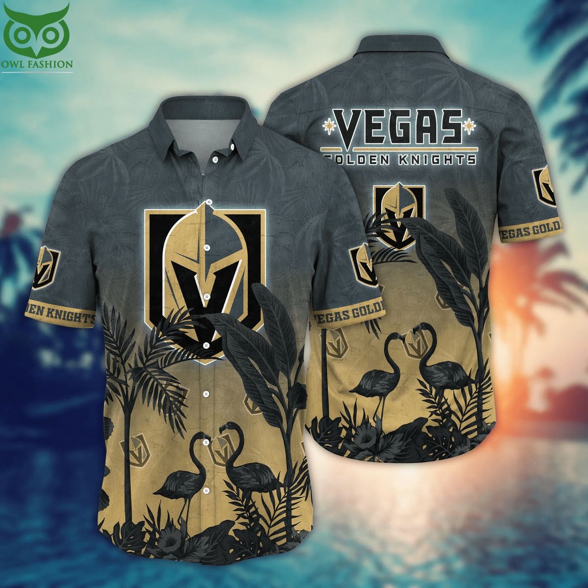 Trending NHL Vegas Golden Knights Flower Summer Hawaiian Shirt