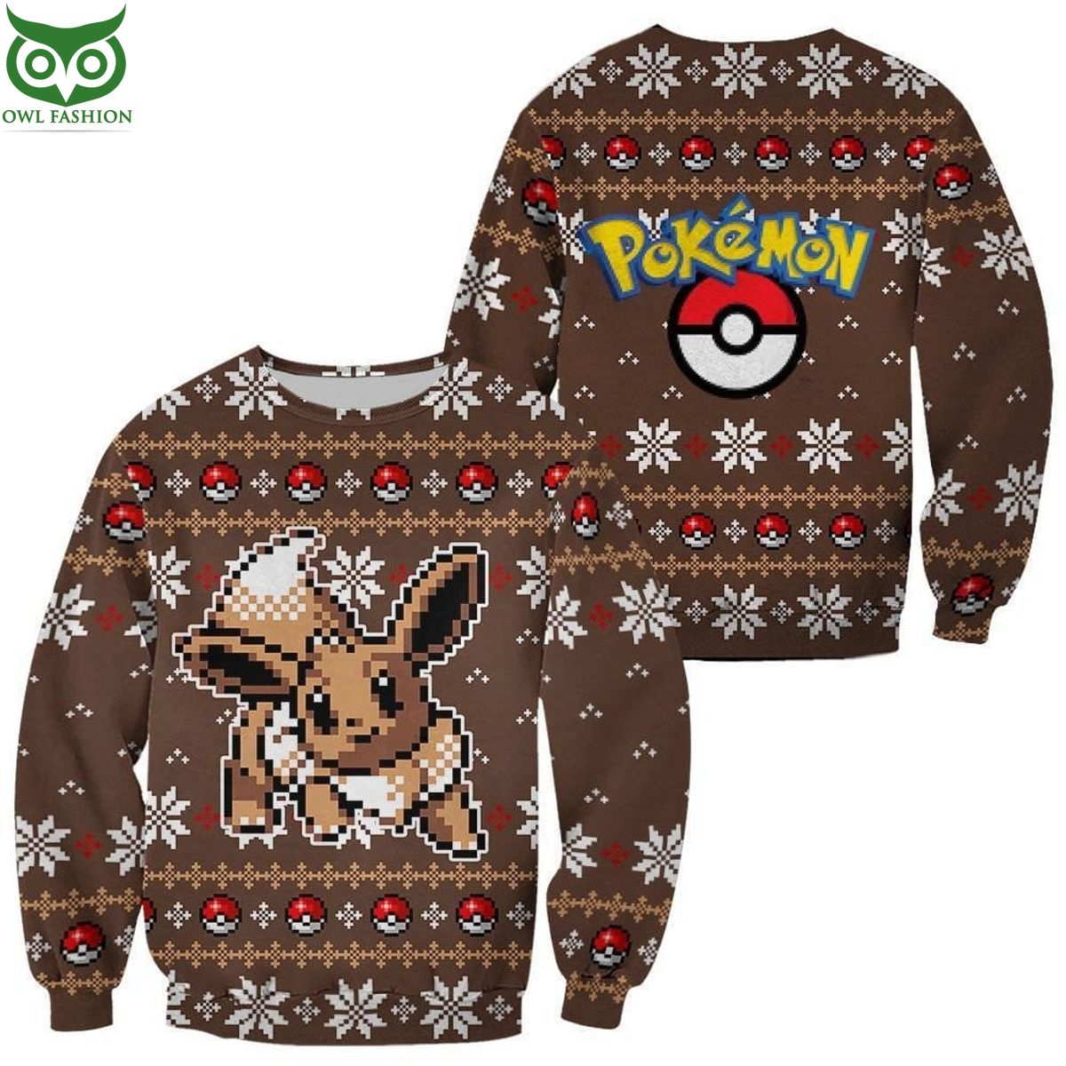 Trending Pokemon Ugly Christmas Sweater Eevee Xmas Gift