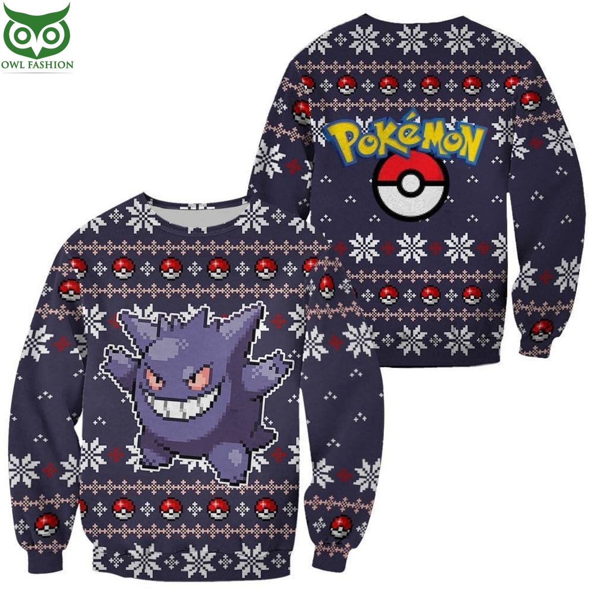 Trending Pokemon Ugly Christmas Sweater Gengar Xmas Gift