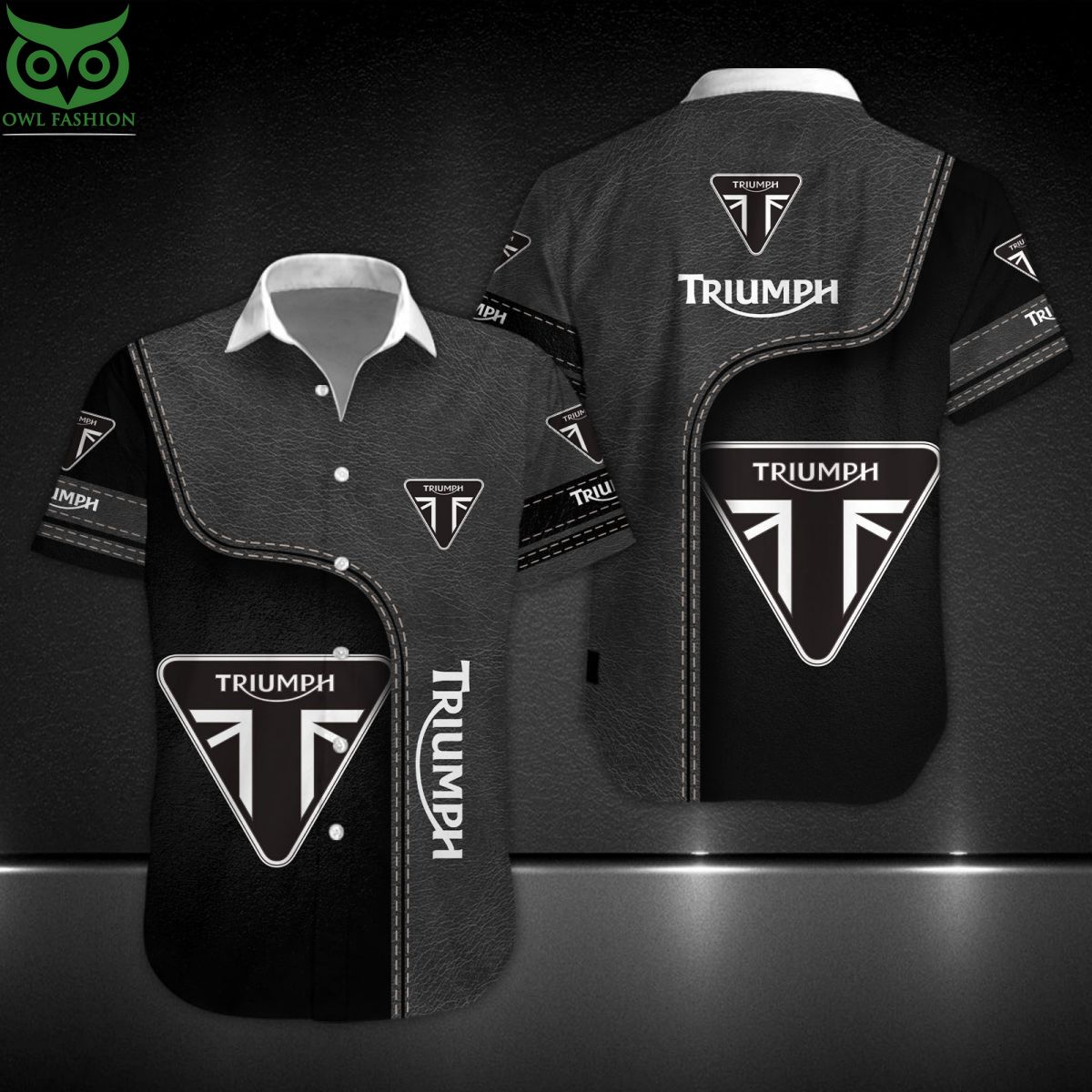 Triumph Motorcycles Motorcycle Brand Custom Hawaiian Shirt Short