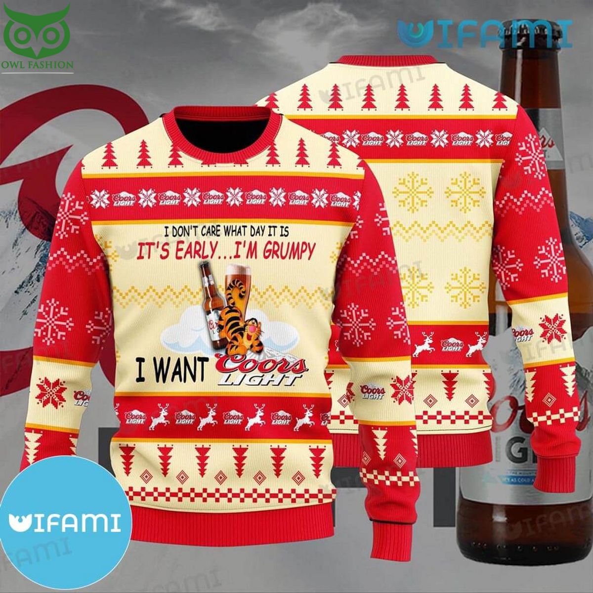 coors light ugly sweater tigger gift for beer lovers 1 lMpjb.jpg