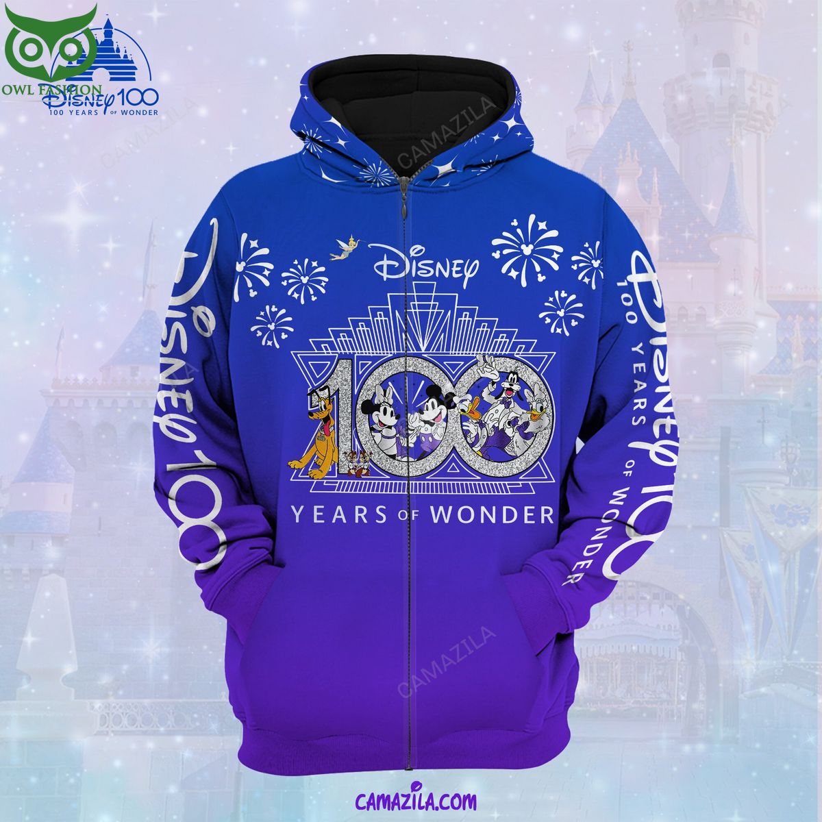 Disney Goofy 100 Years of Wonder 3D Hoodie Zip