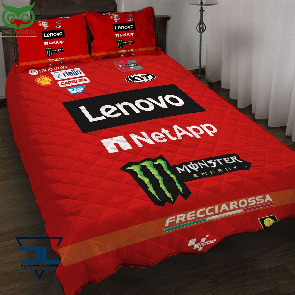 Ducati Lenovo Team Quilt Bedding Set Oh my God you have put on so much!