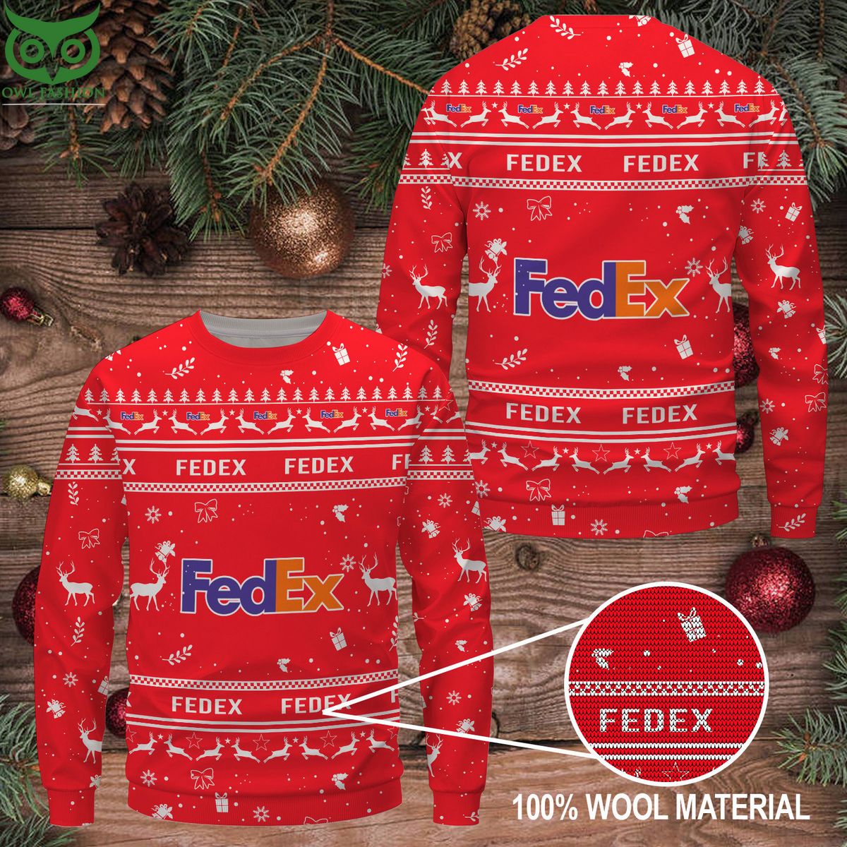 Fedex Premium Ugly Christmas Sweater This place looks exotic.