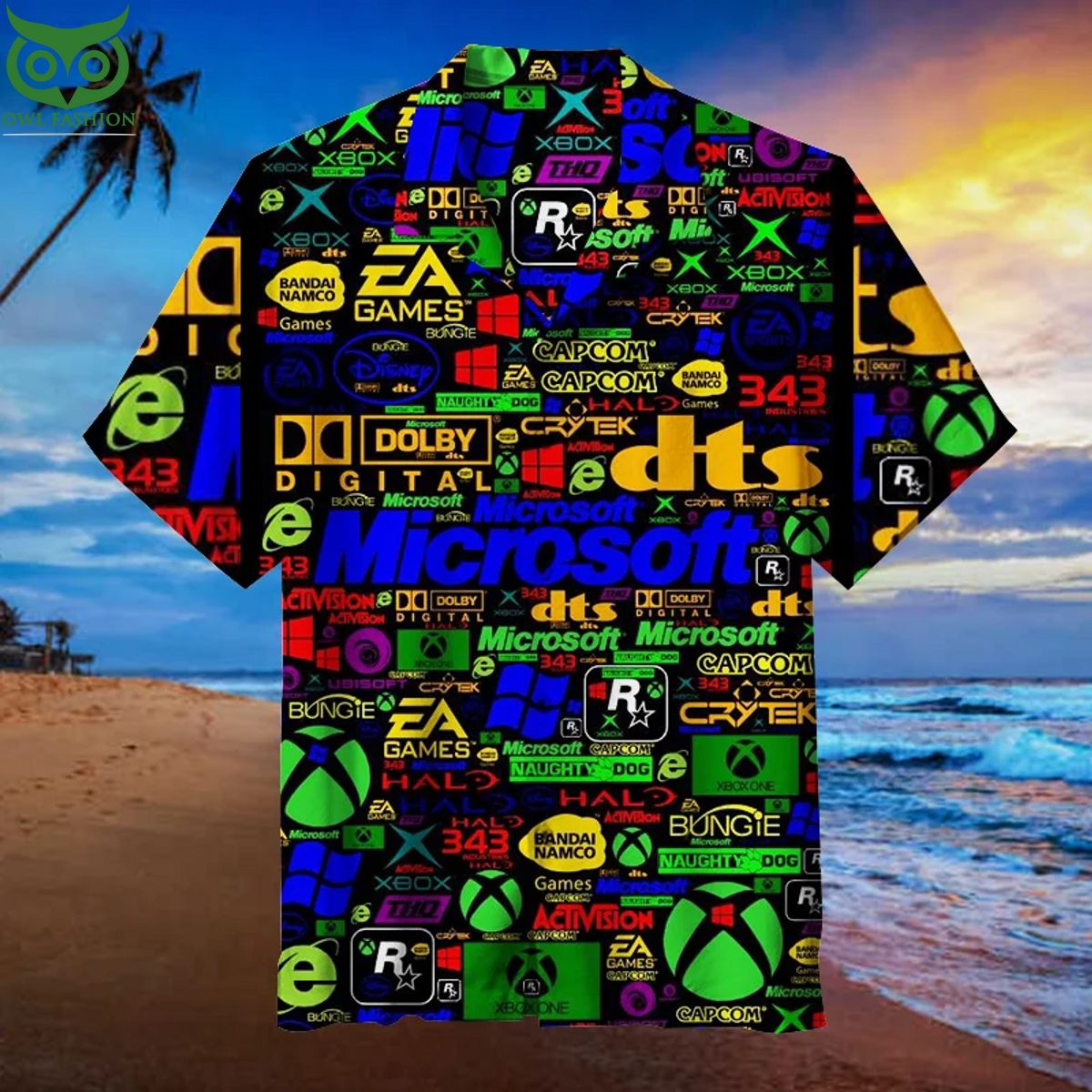 game console logo unisex hawaiian shirt 1 MxTG2.jpg