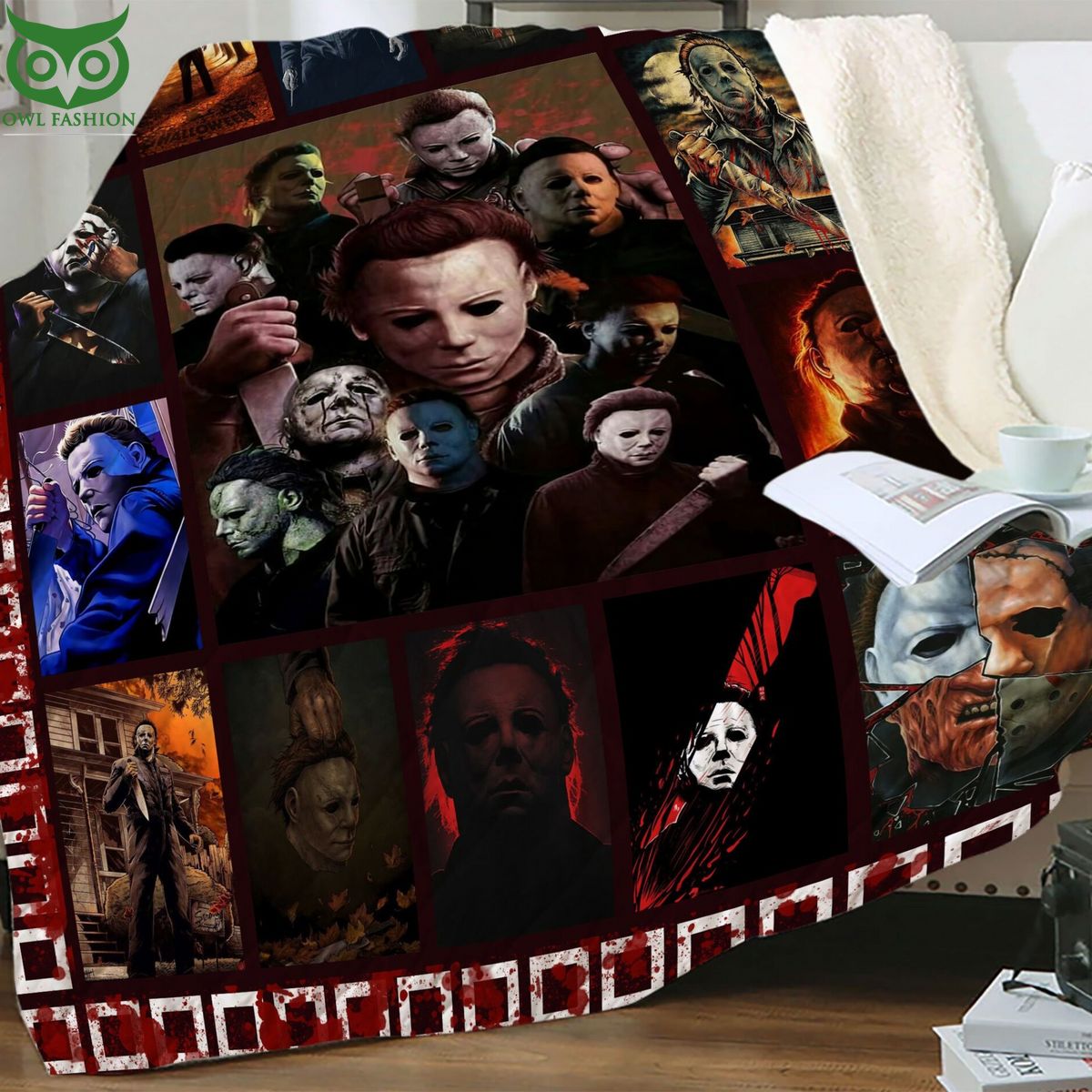 Halloween Horror Movie Blanket For Lover Studious look