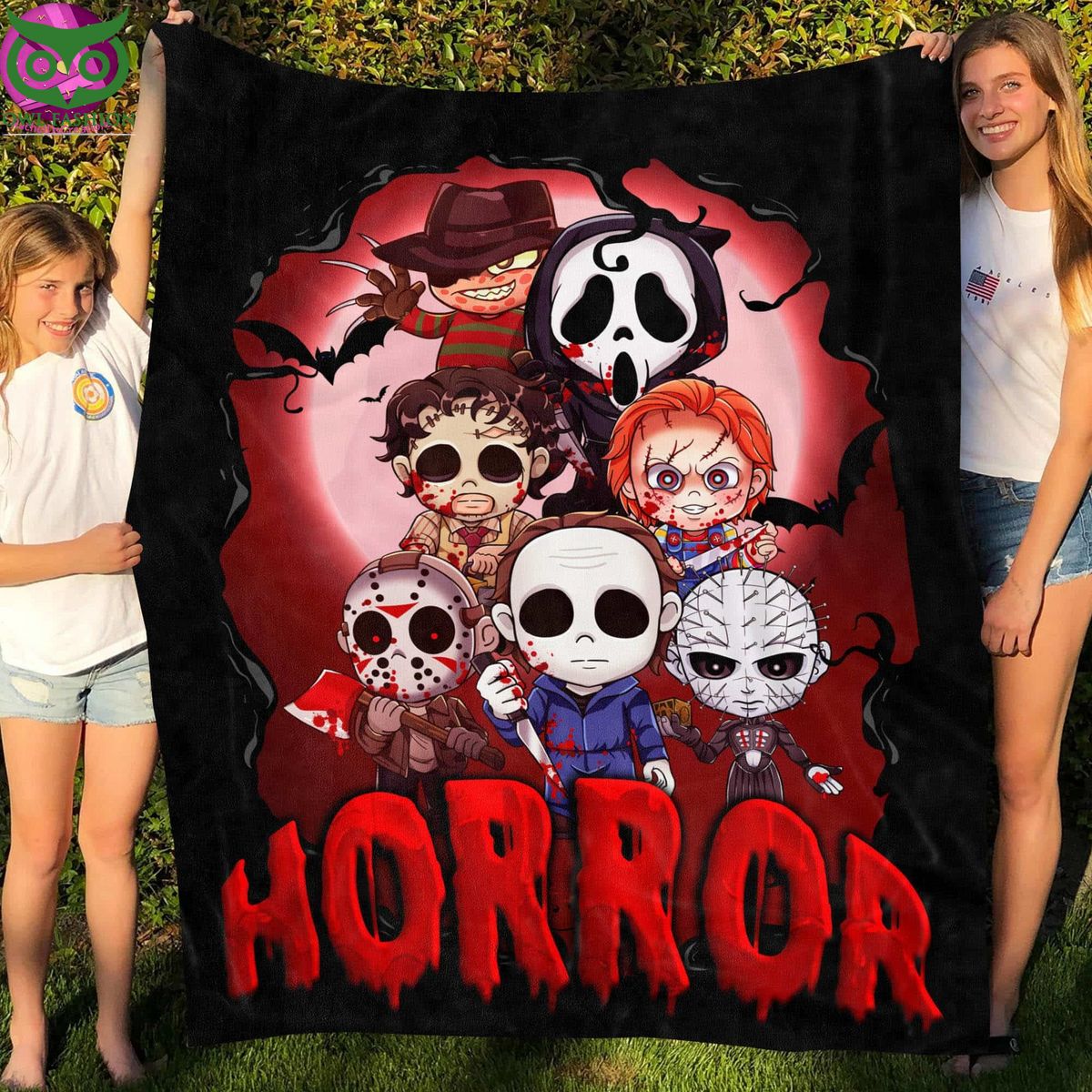 Halloween Horror Movie Characters Blanket
