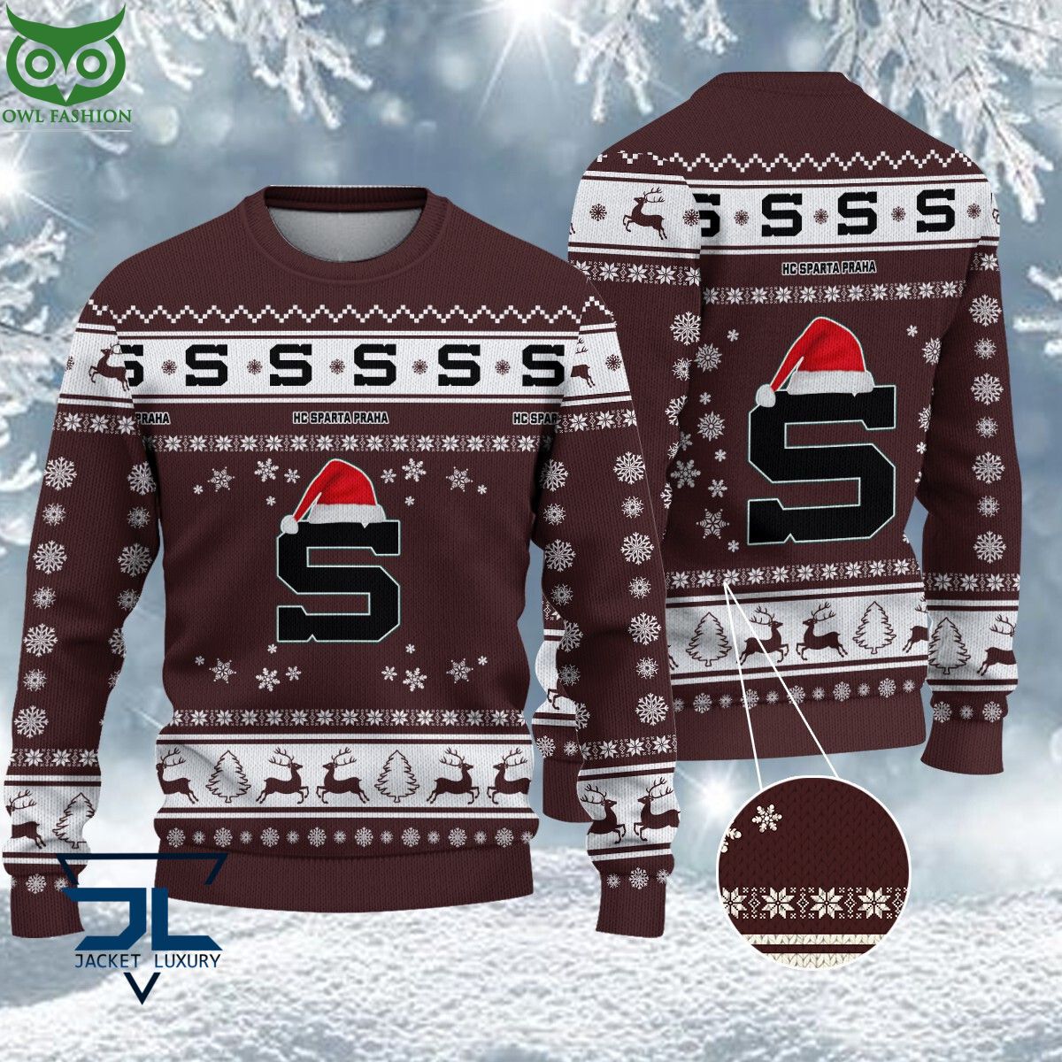 HC Sparta Praha Czech Extraliga Ugly Sweater You look so healthy and fit