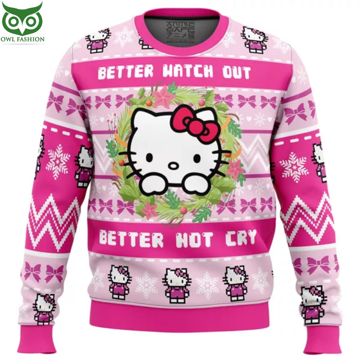 hello kitty is coming to town ugly christmas sweater 2 ijdQF.jpg