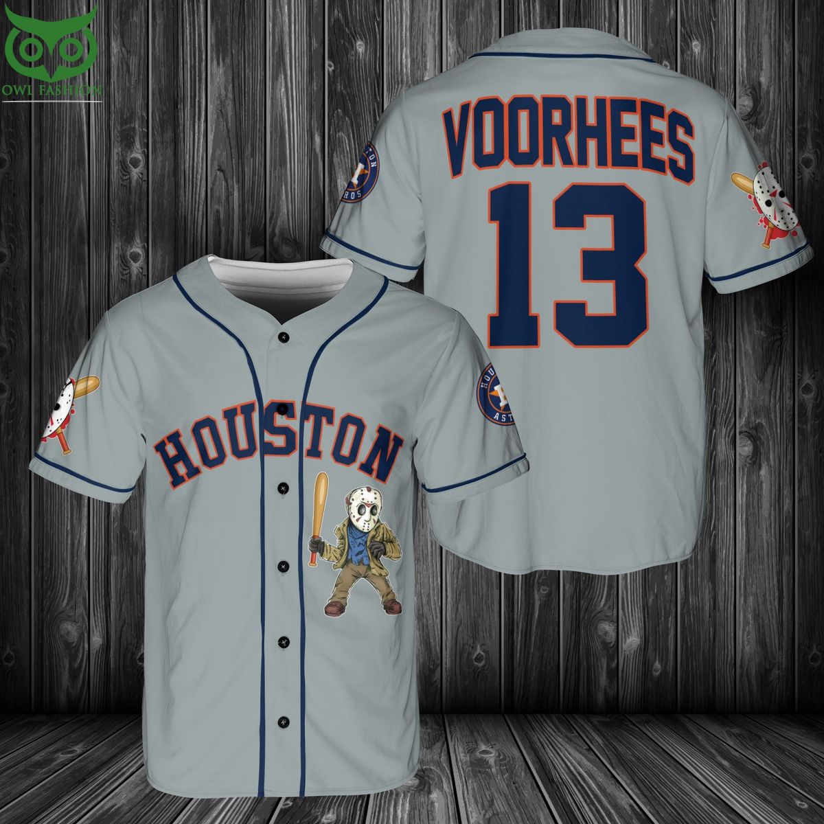 Houston Astros Halloween Jason Voorhees Baseball Jersey Shirt Loving click