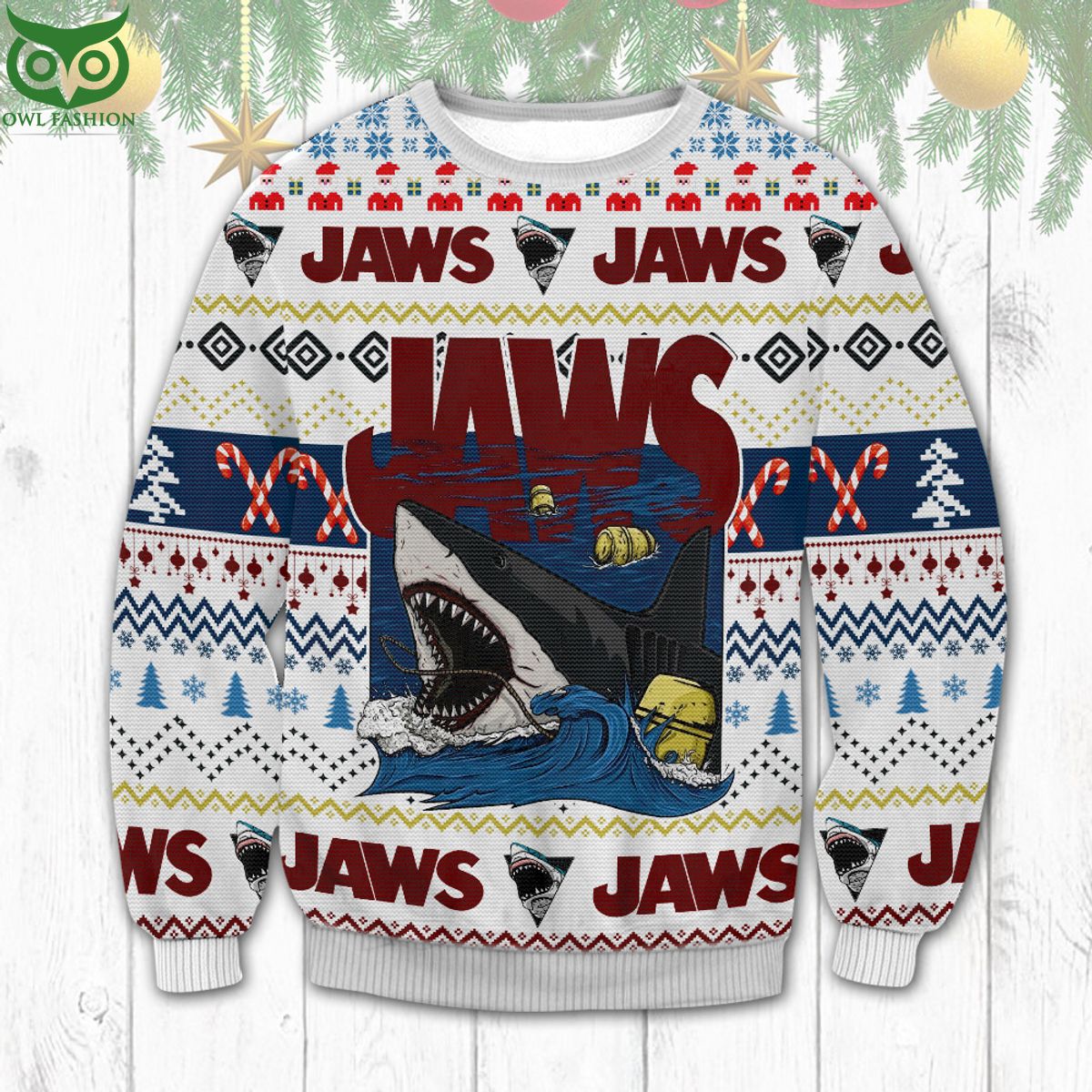 Jaws White Christmas Ugly Sweater Have you joined a gymnasium?
