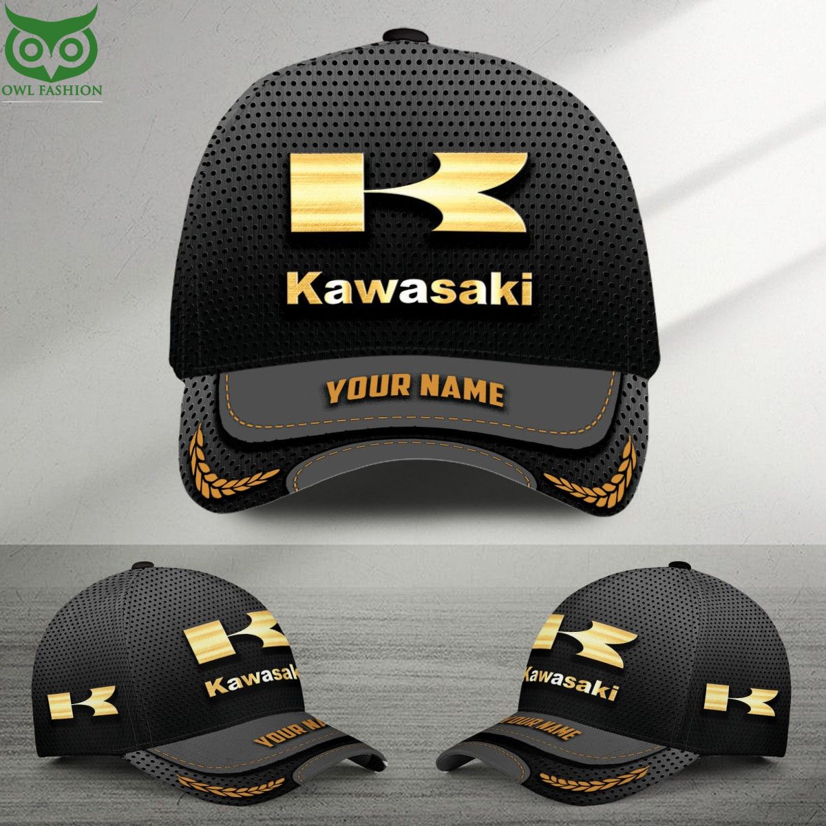 Kawasaki Motor Design New Classic Cap The use of negative space is ingenious.