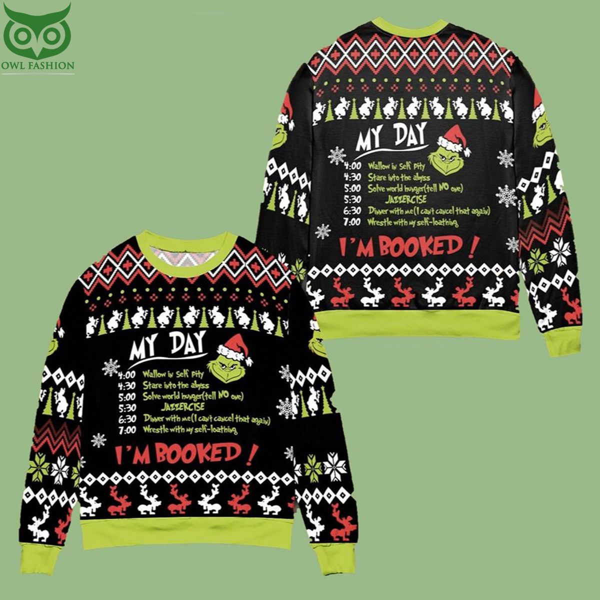limited grinch my day im booked ugly sweater 1 4Ck5q.jpg