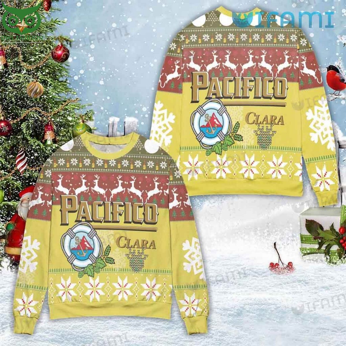pacifico beer ugly sweater anchor logo gift for beer lovers 1 StYwi.jpg