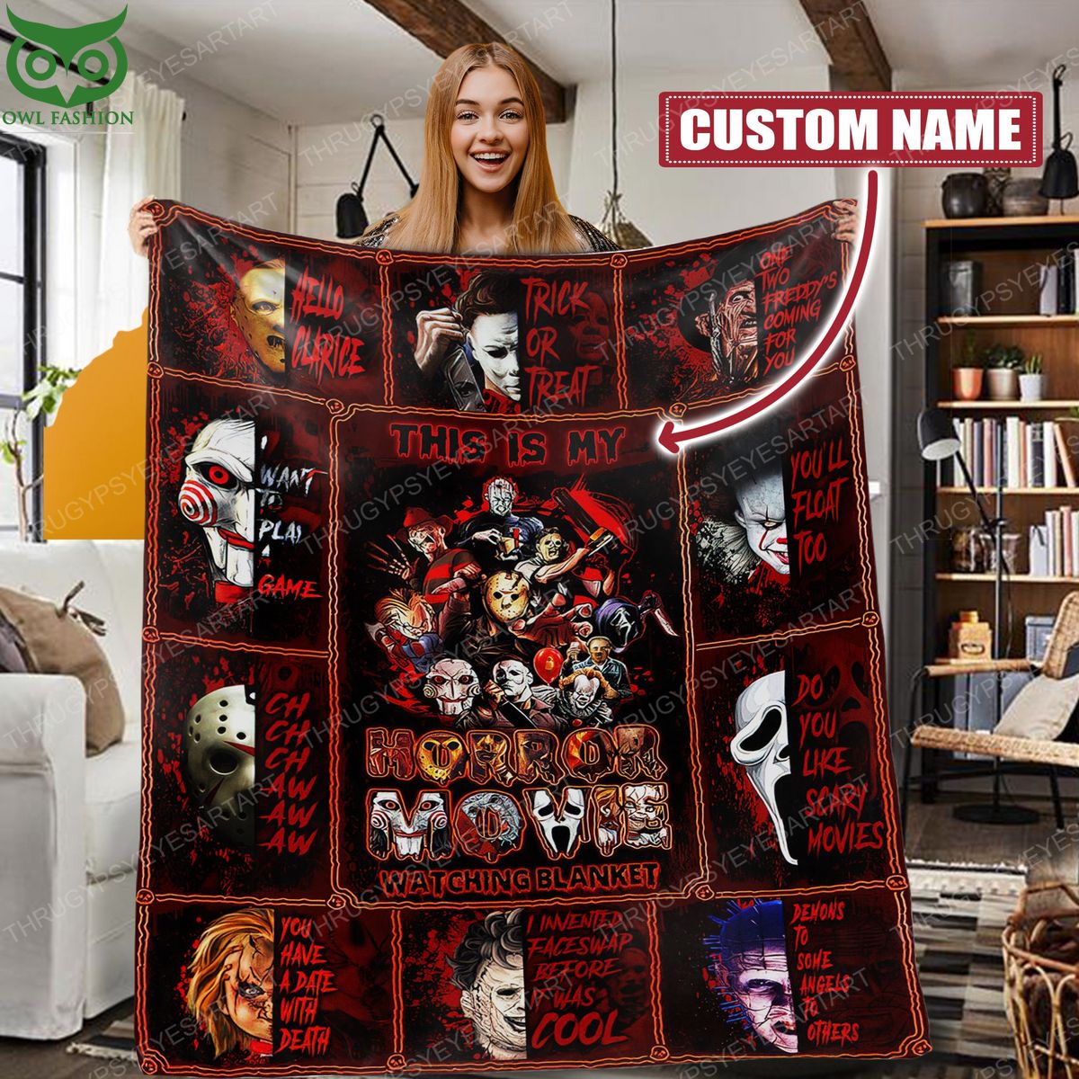 personalized this is my horror movie characters halloween blanket 2 ZUSbr.jpg