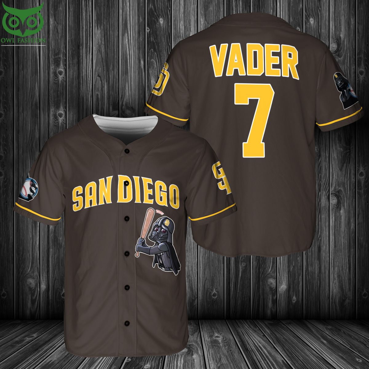 San Diego Padres Darth Vader Baseball Jersey - Owl Fashion Shop