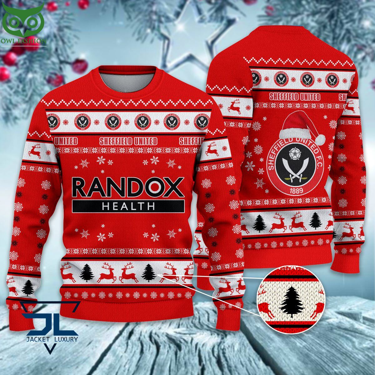 Sheffield United F.C EPL League Cup Ugly Sweater