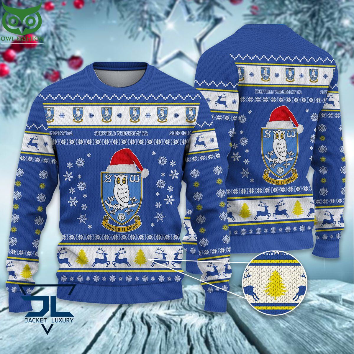 Sheffield Wednesday EPL League Cup Ugly Sweater Great, I liked it