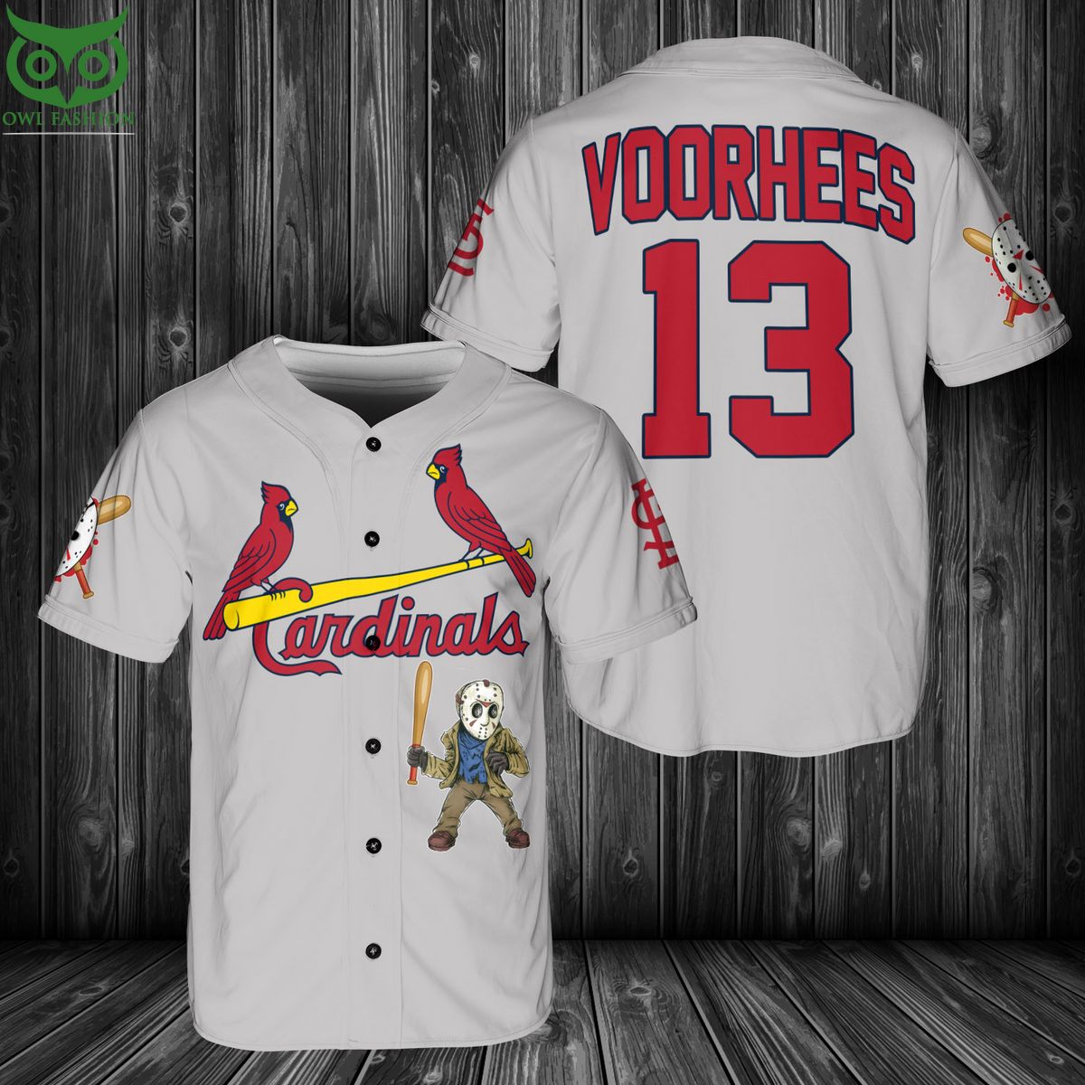 St.Louis Cardinals Jason Voorhees Baseball Jersey Shirt Heroine