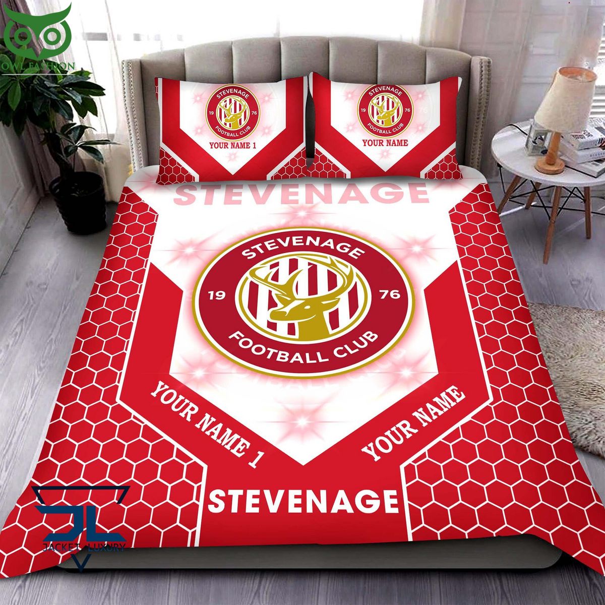 stevenage football club efl football custom bedding set 1 WKwDt.jpg