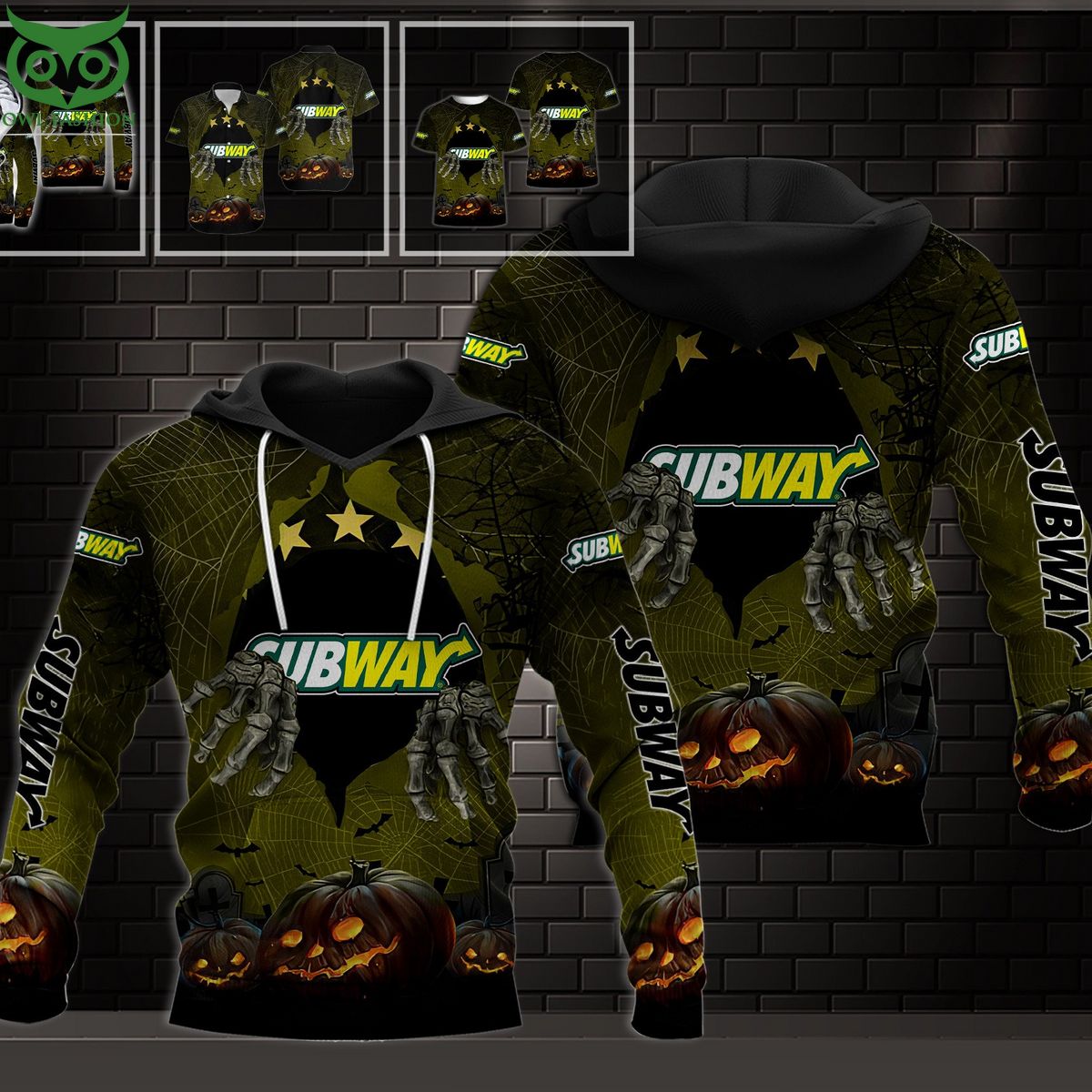 Subway Horror Halloween 3D Shirt Loving click