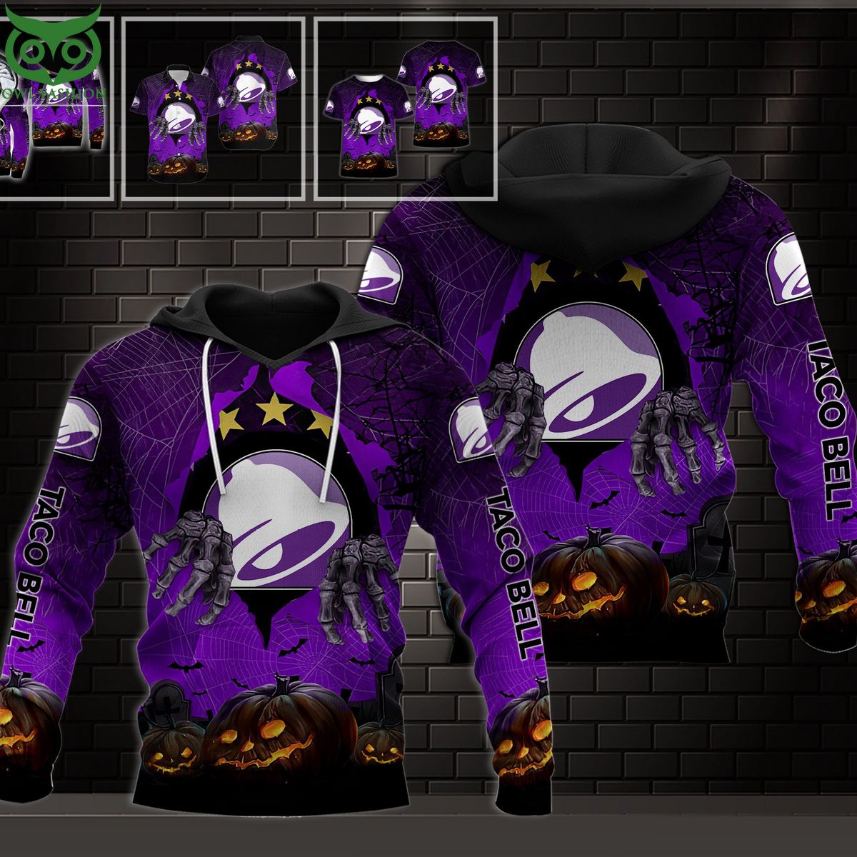 taco bell halloween death hand 3d shirt hoodie 1 7XRmt.jpg