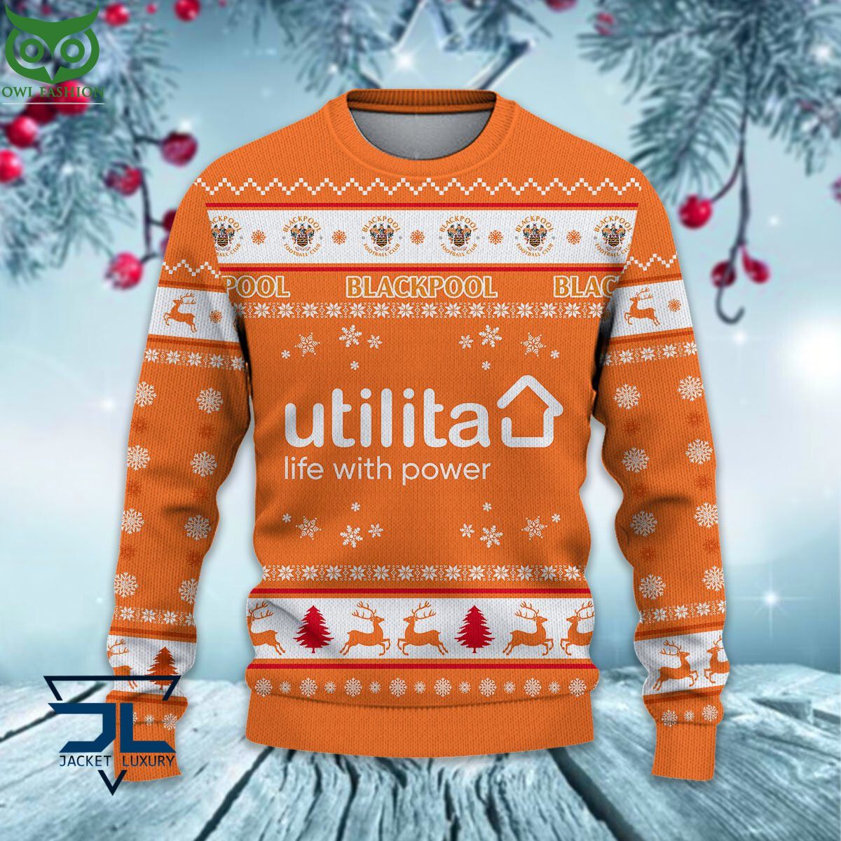 Trending Blackpool F.C EPL League Cup New Ugly Sweater Nice shot bro