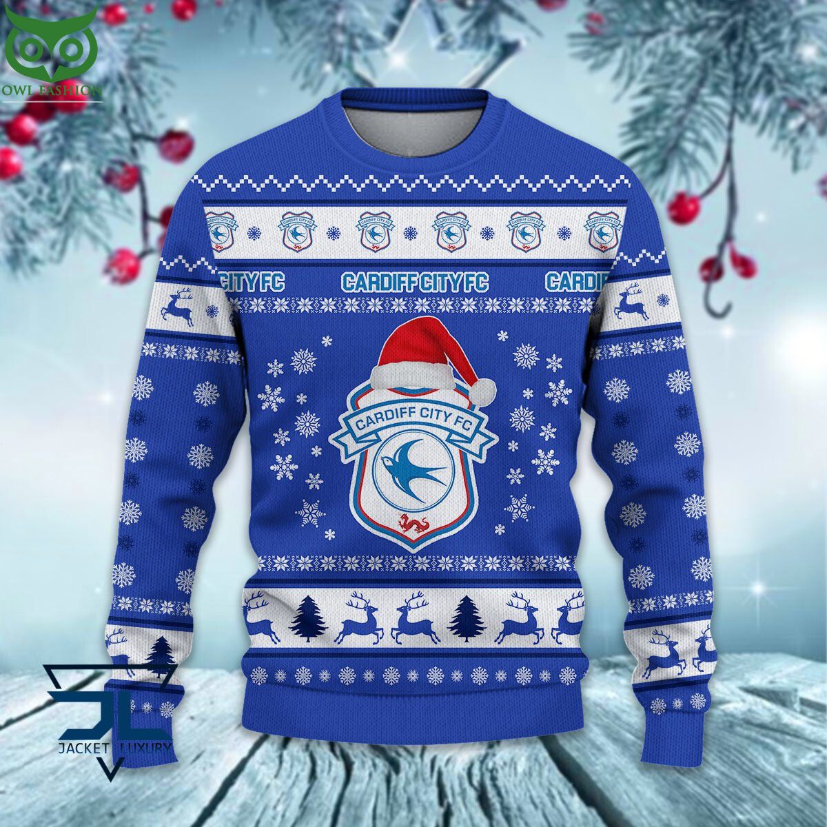 Trending Cardiff City F.C EPL League Cup New Ugly Sweater Damn good