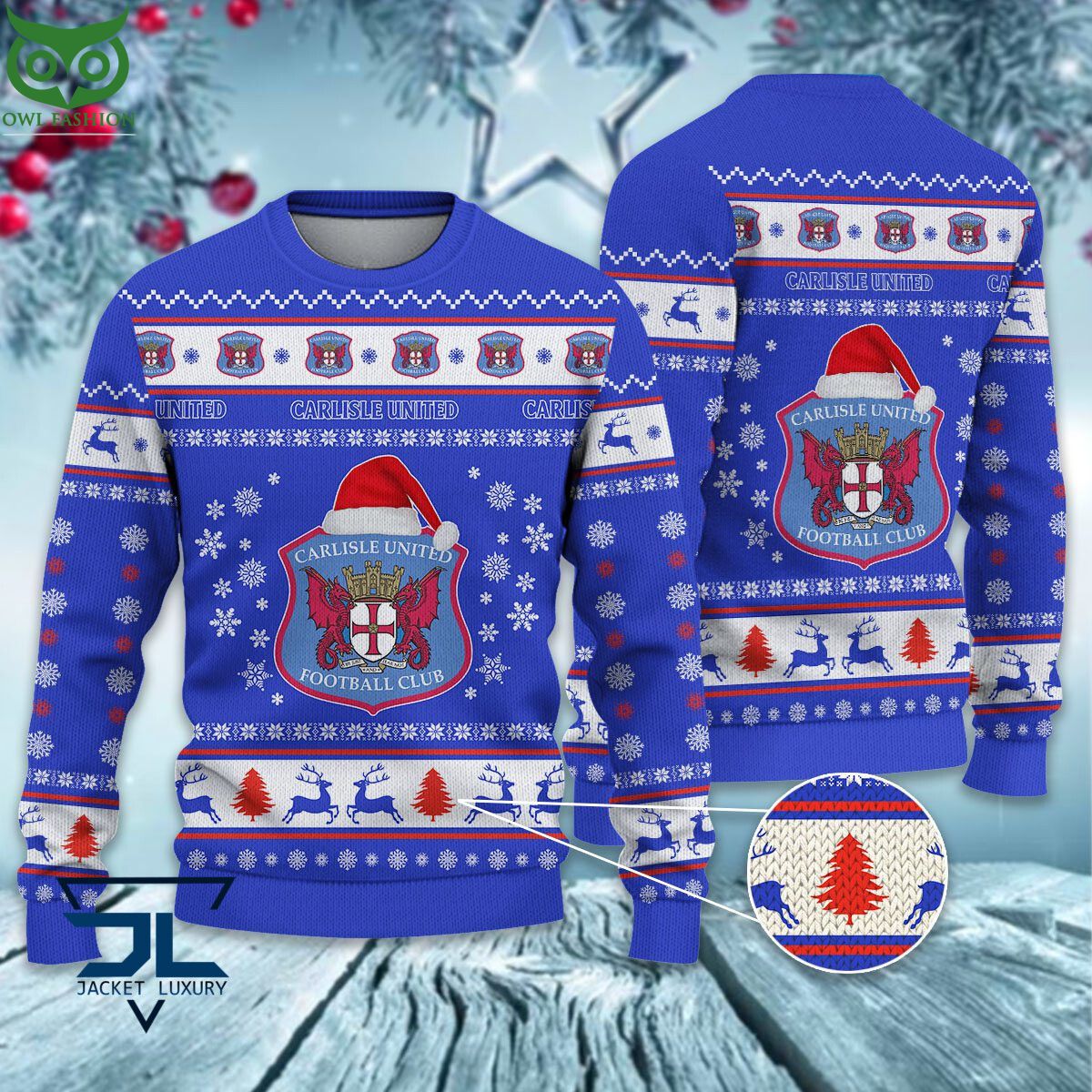 Trending Carlisle United EPL League Cup New Ugly Sweater Nice Pic