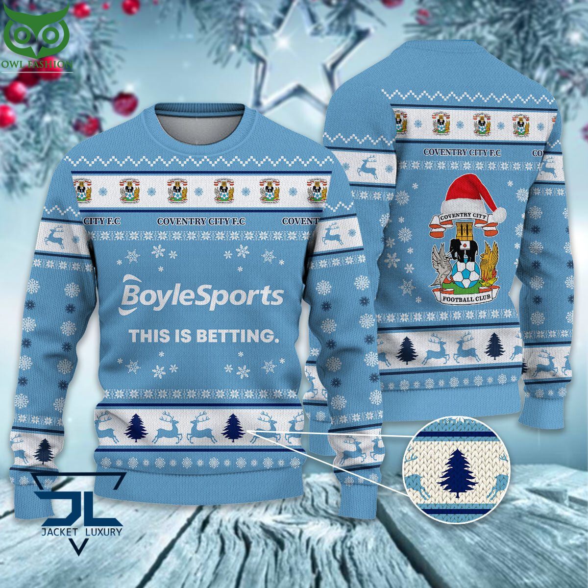 Trending Coventry City F.C EPL League Cup New Ugly Sweater