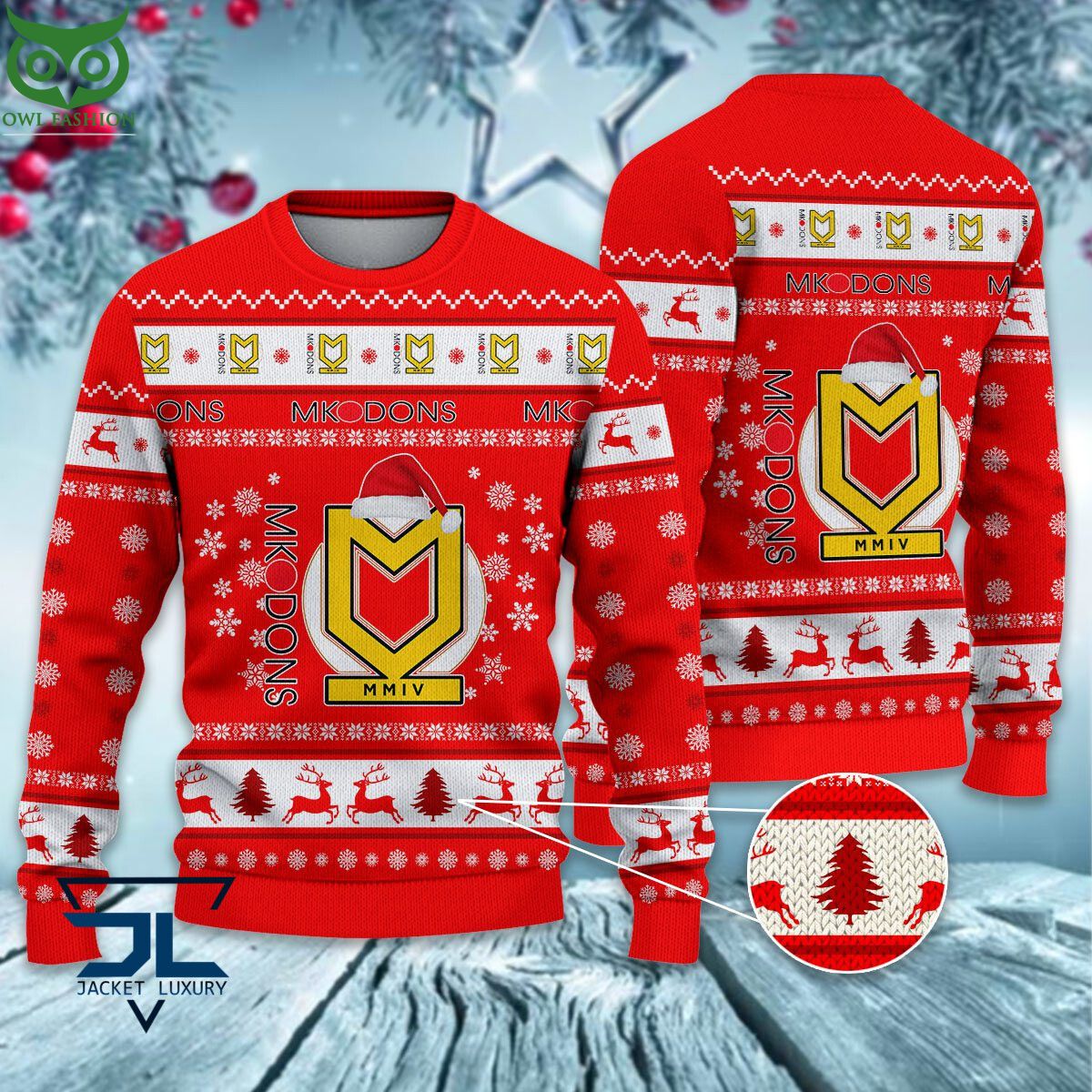 Trending Milton Keynes Dons EPL League Cup New Ugly Sweater