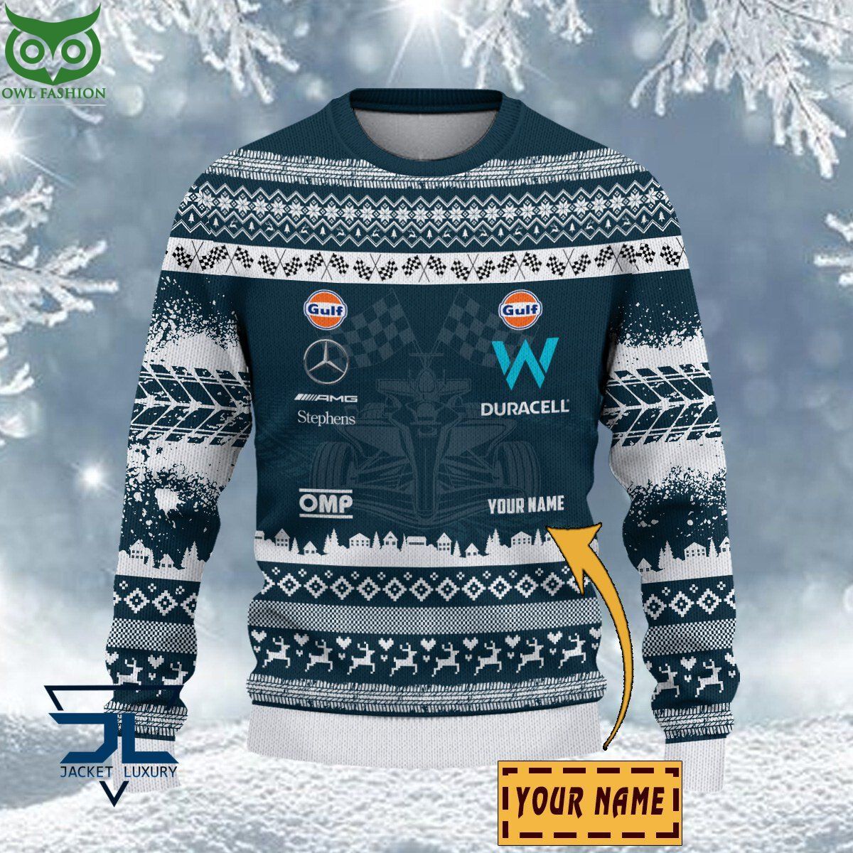 Williams Racing Customized Ugly Sweater I like your hairstyle