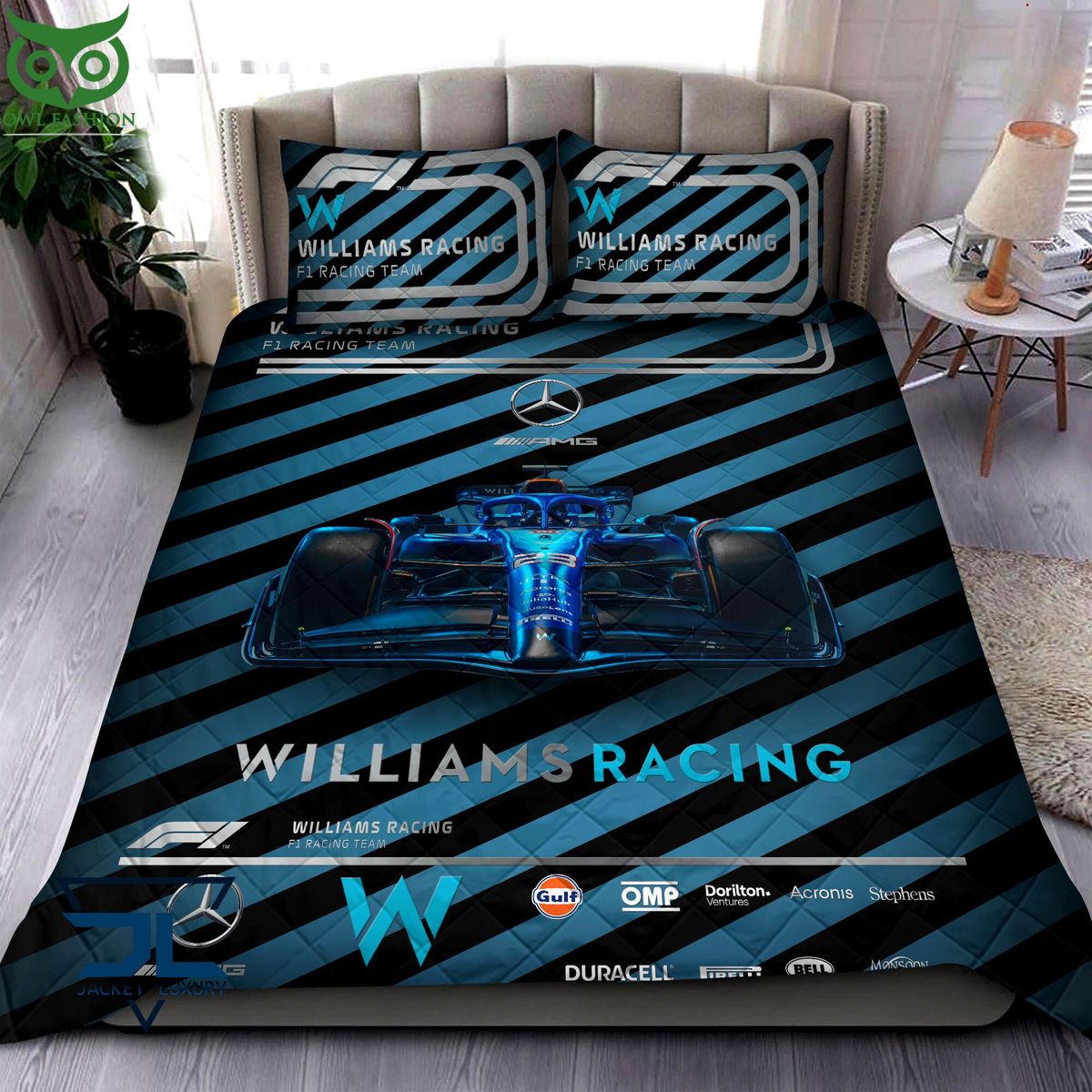 Williams Racing Quilt Bedding Set