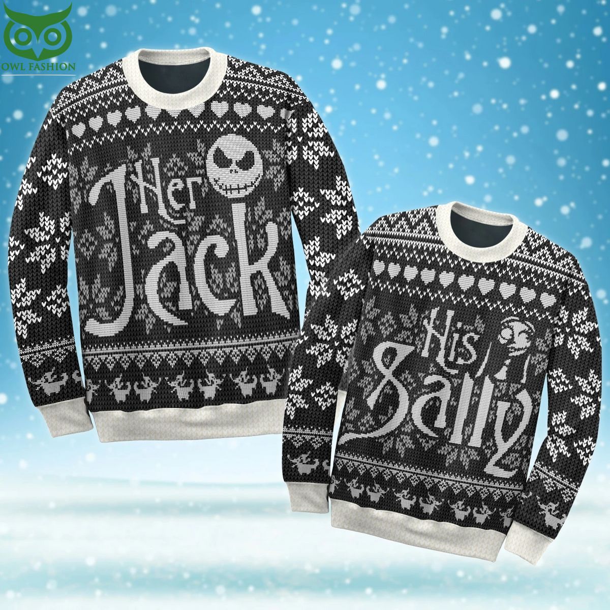 black and white kinitted jack skellington christmas ugly sweater jumper 1 LBf3m.jpg