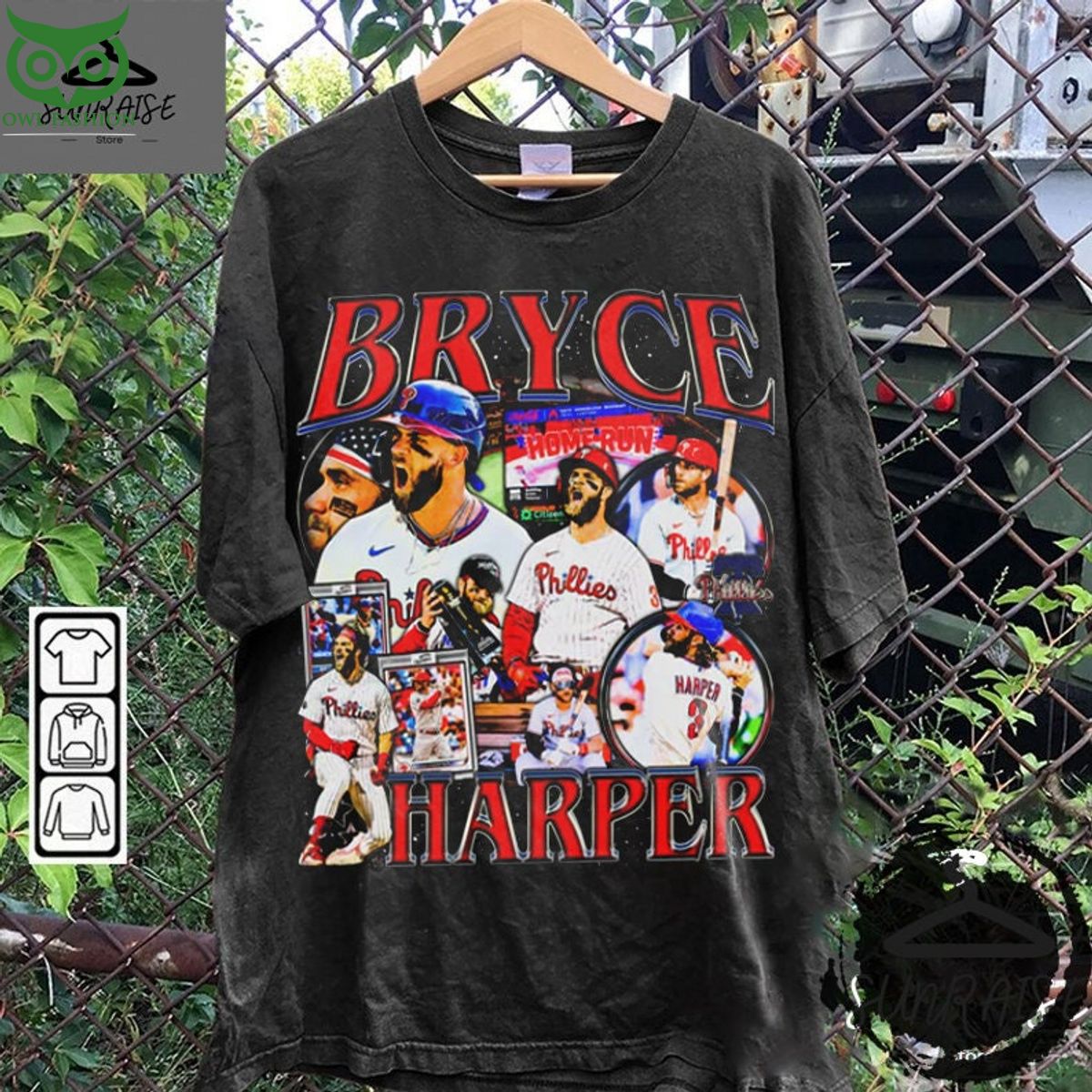 Bryce Harper trea turner shirt Baseball Bootleg MLB - Owl Fashion Shop