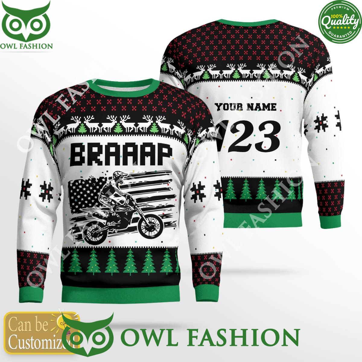 custom name number christmas motocross rider white green sweater 1 ARSsO.jpg