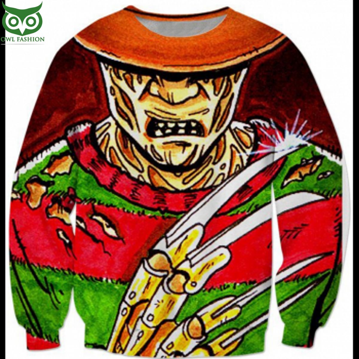 freddy kruger halloween hot ugly sweater Beauty queen