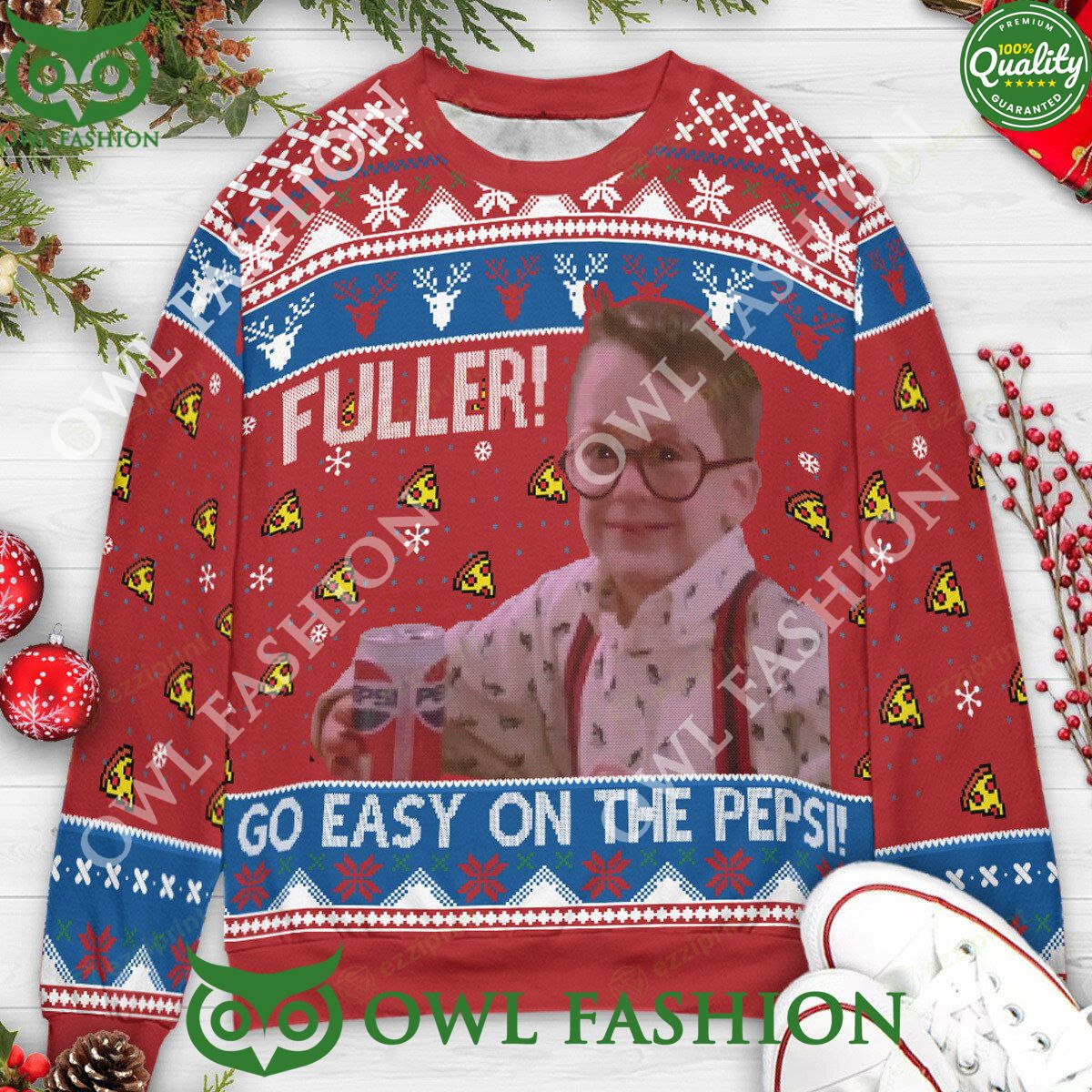 Fuller Go Easy On The Pepsi Home Alone Sweater You look different and cute