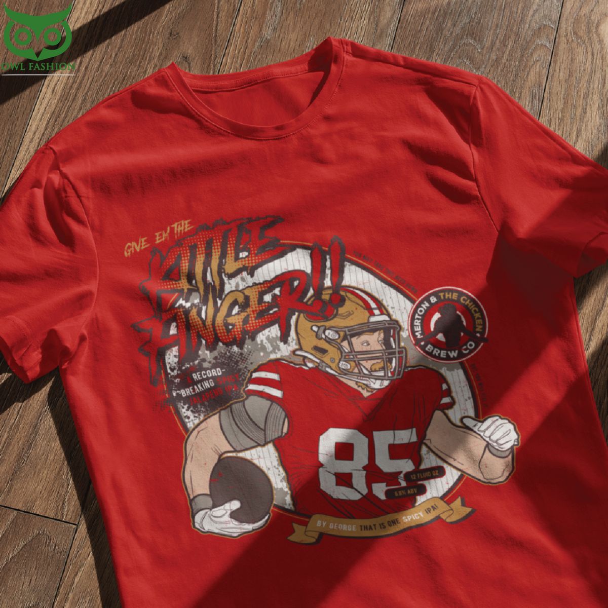 george kittle t shirt 49ers fake craft beer label 1 rT8X1.jpg