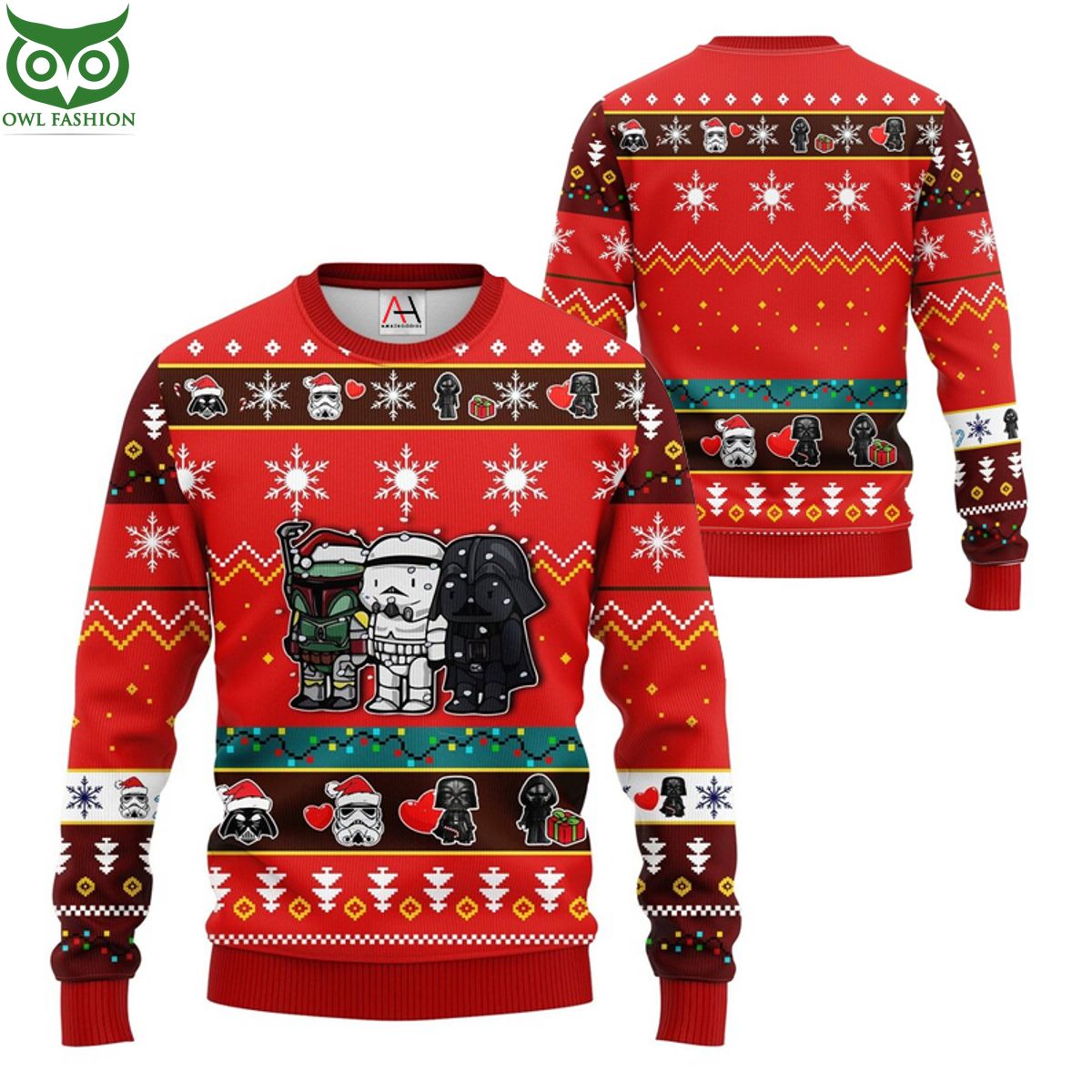 Christmas Winter Greens Ugly Sweater Hockey Jersey