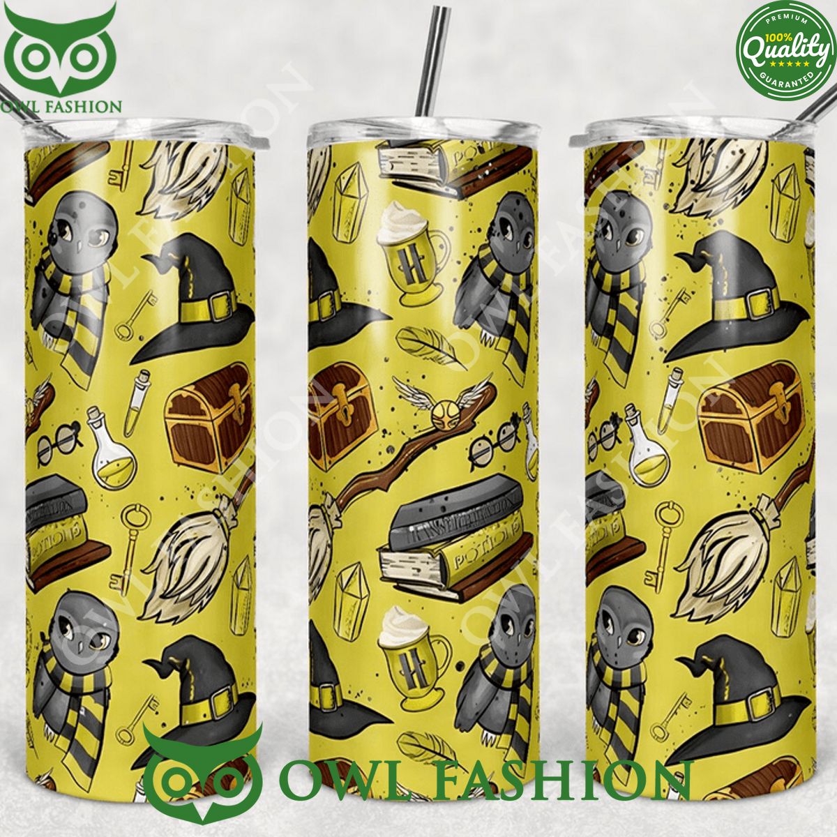 Harry Potter HUFFLEPUFF Limited SKINNY TUMBLER Your beauty is irresistible.