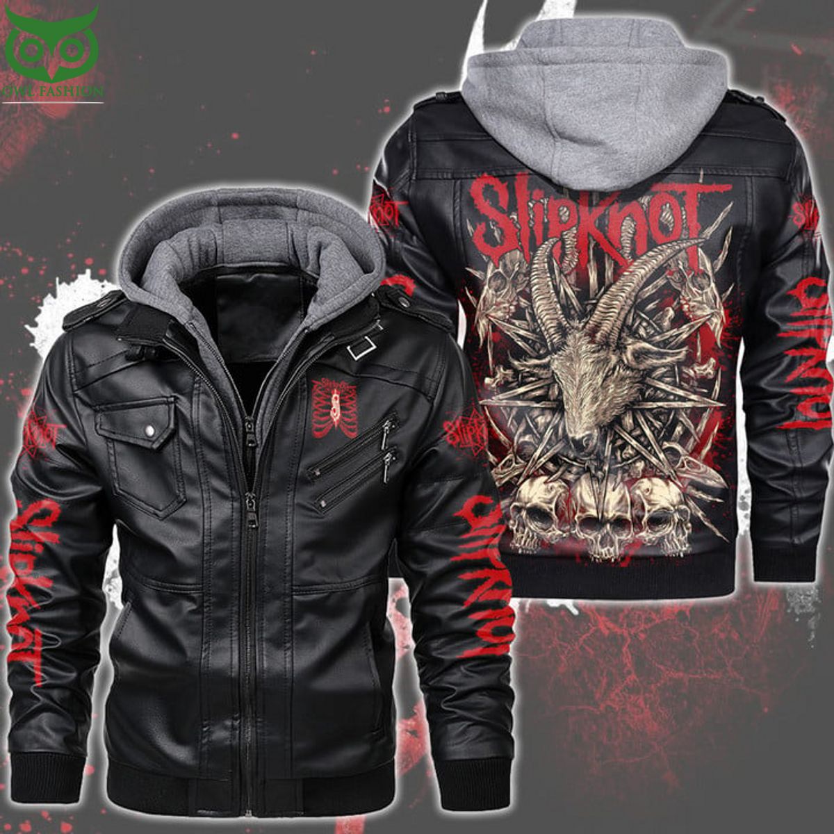Hot Slipknot Music Rock Band leather jacket You look so healthy and fit