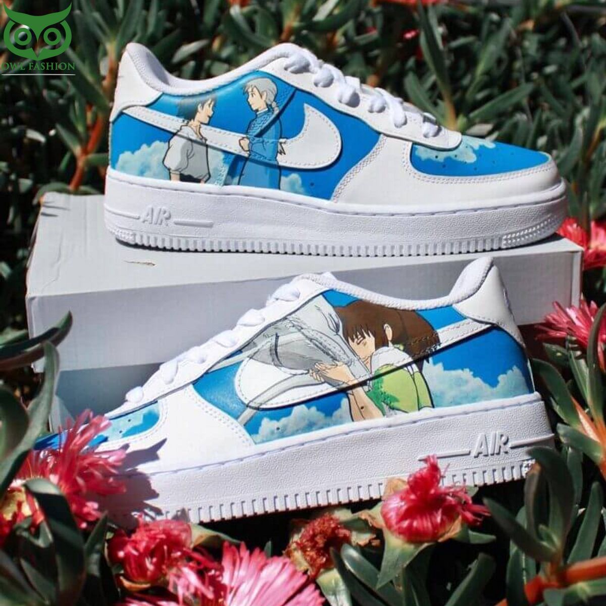 Howl Moving Castle x Spirited Away Air Force 1 Custom You look handsome bro