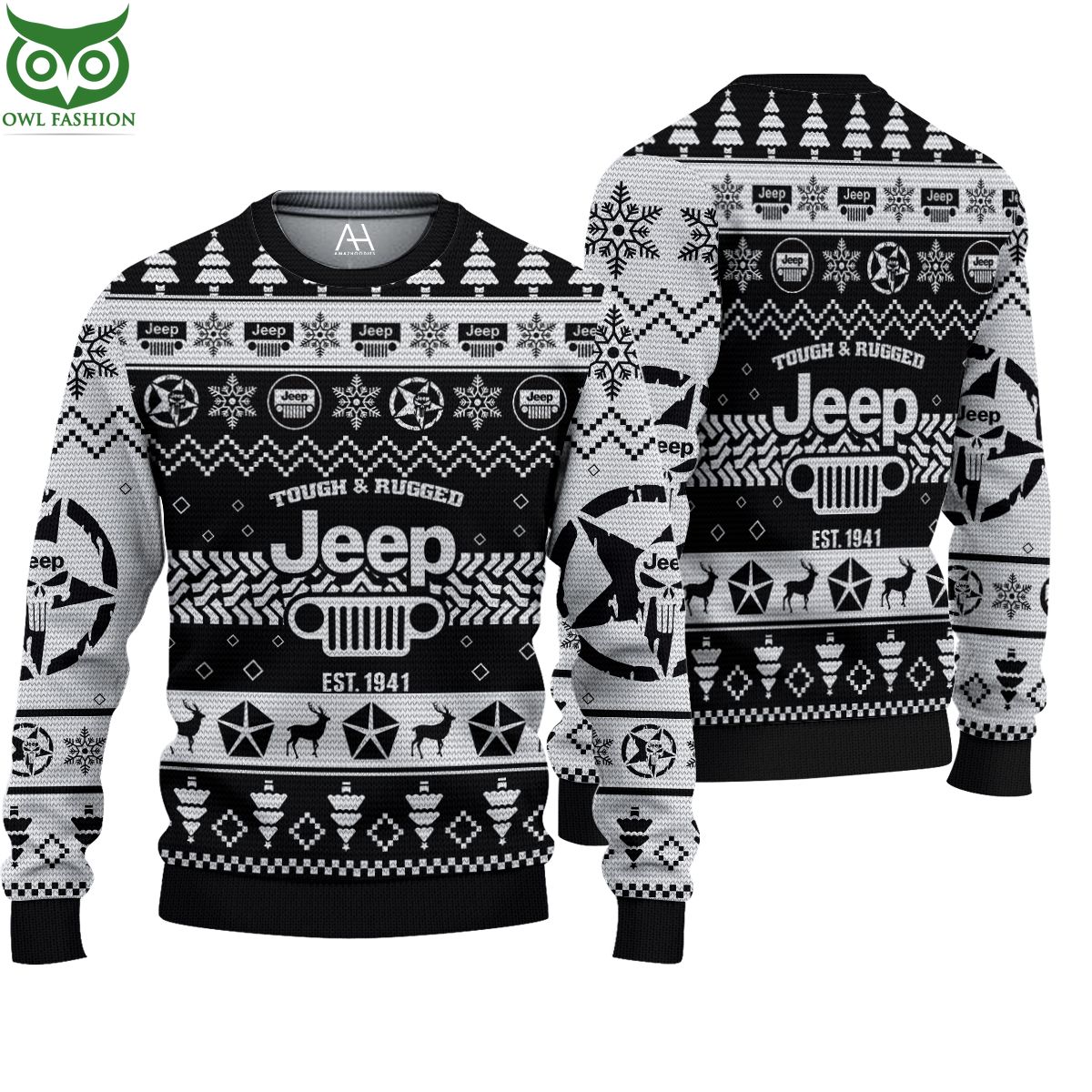 Jeep Christmas sweater 3D AOP Ugly Sweater Jumper Royal Pic of yours