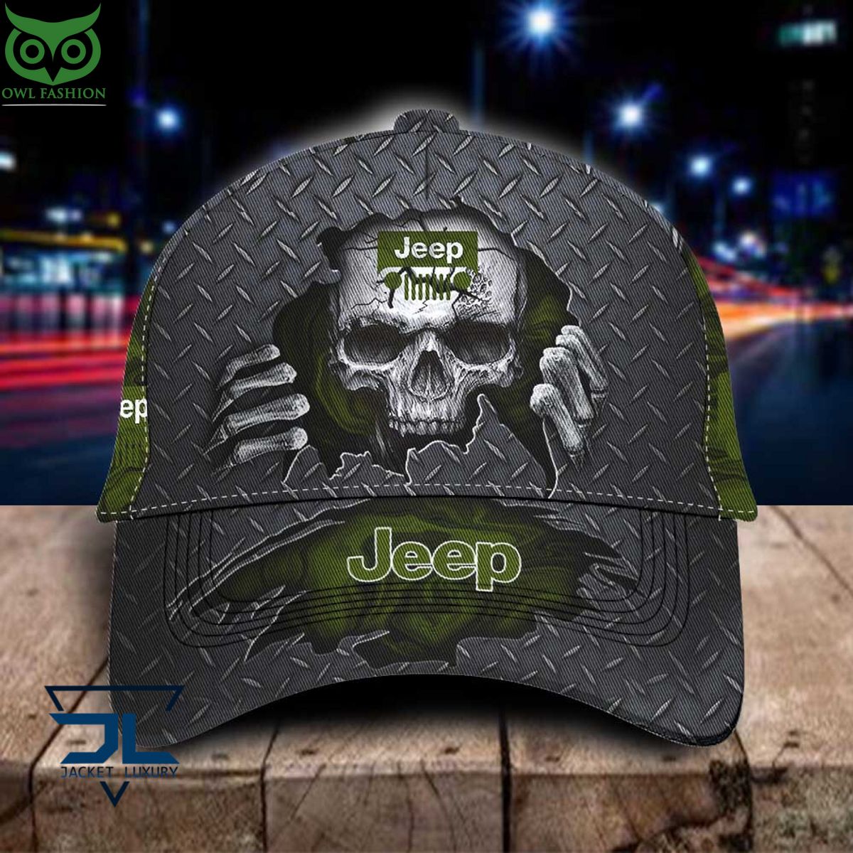 Jeep Metall Skull Classic Cap The attention to typography is commendable.