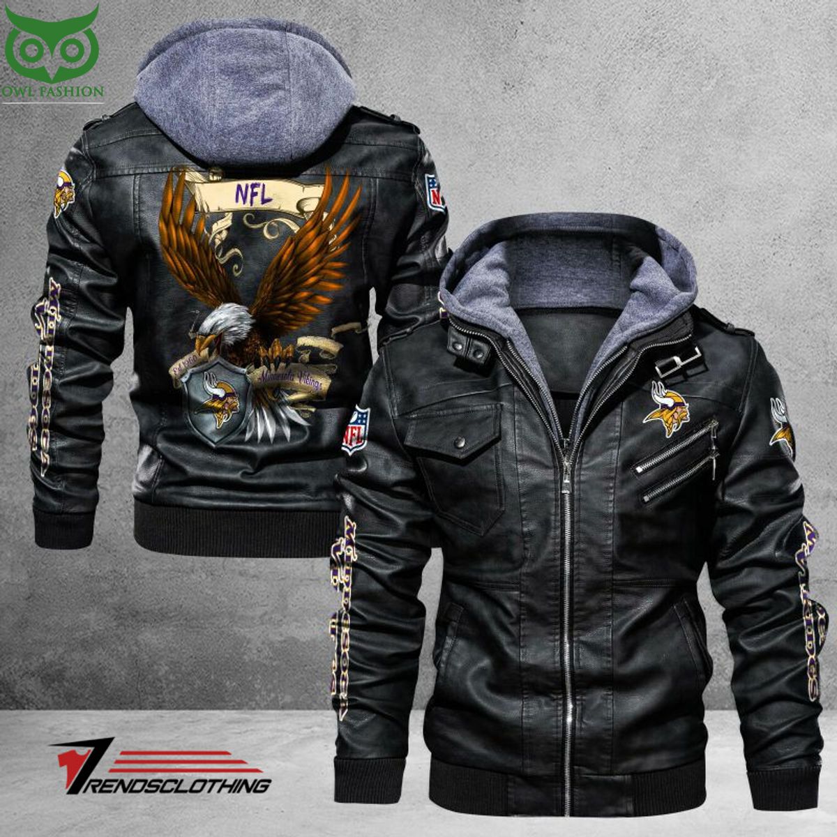 Minnesota Vikings Trending 2D Leather Jacket Amazing Pic