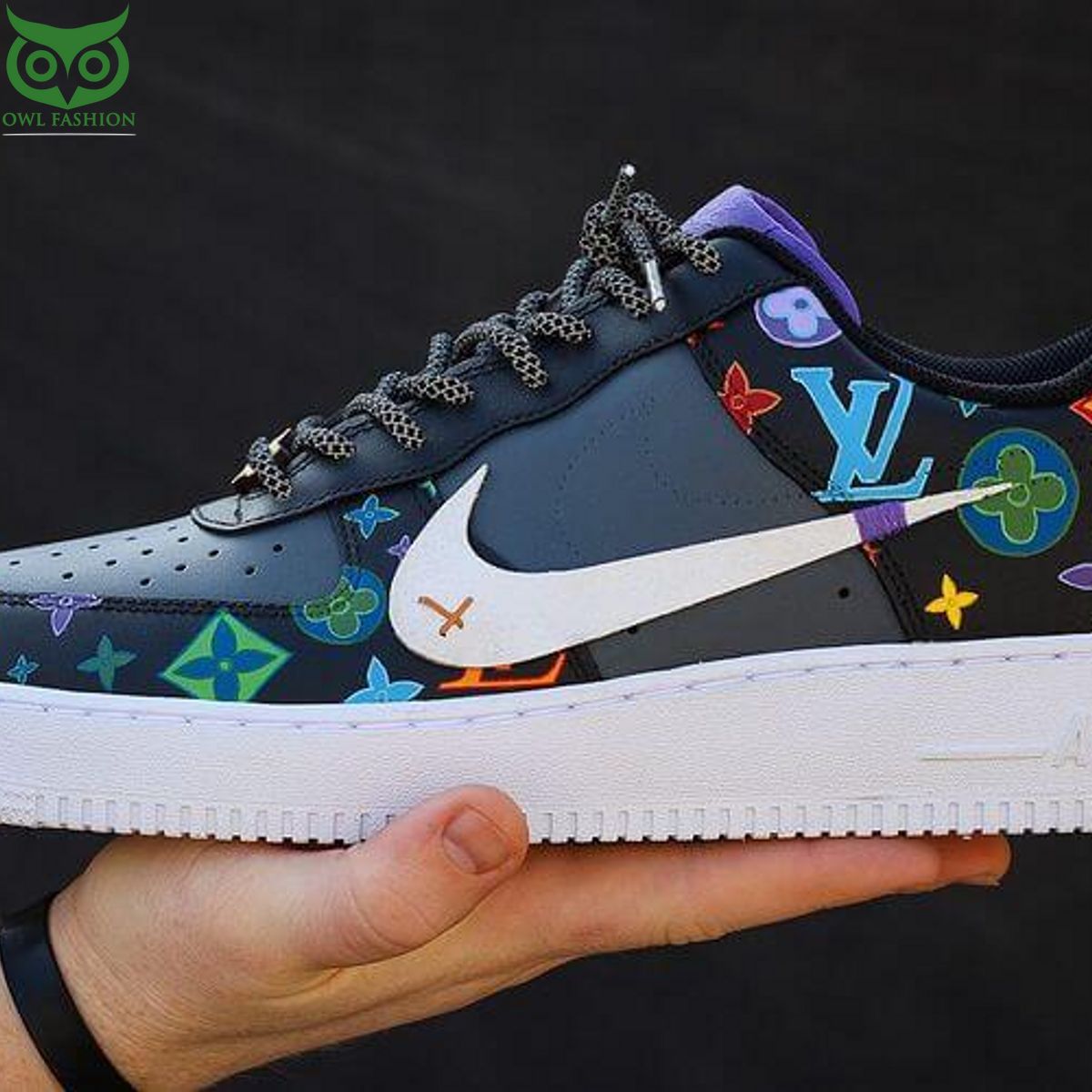 Multicolored Louis Vuitton Nike Air Force 1's